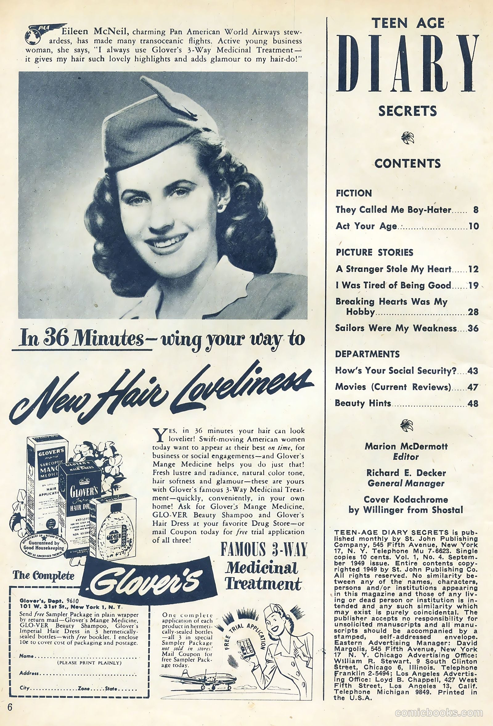 Teen-Age Diary Secrets #4 (1949) — page 6 of 53