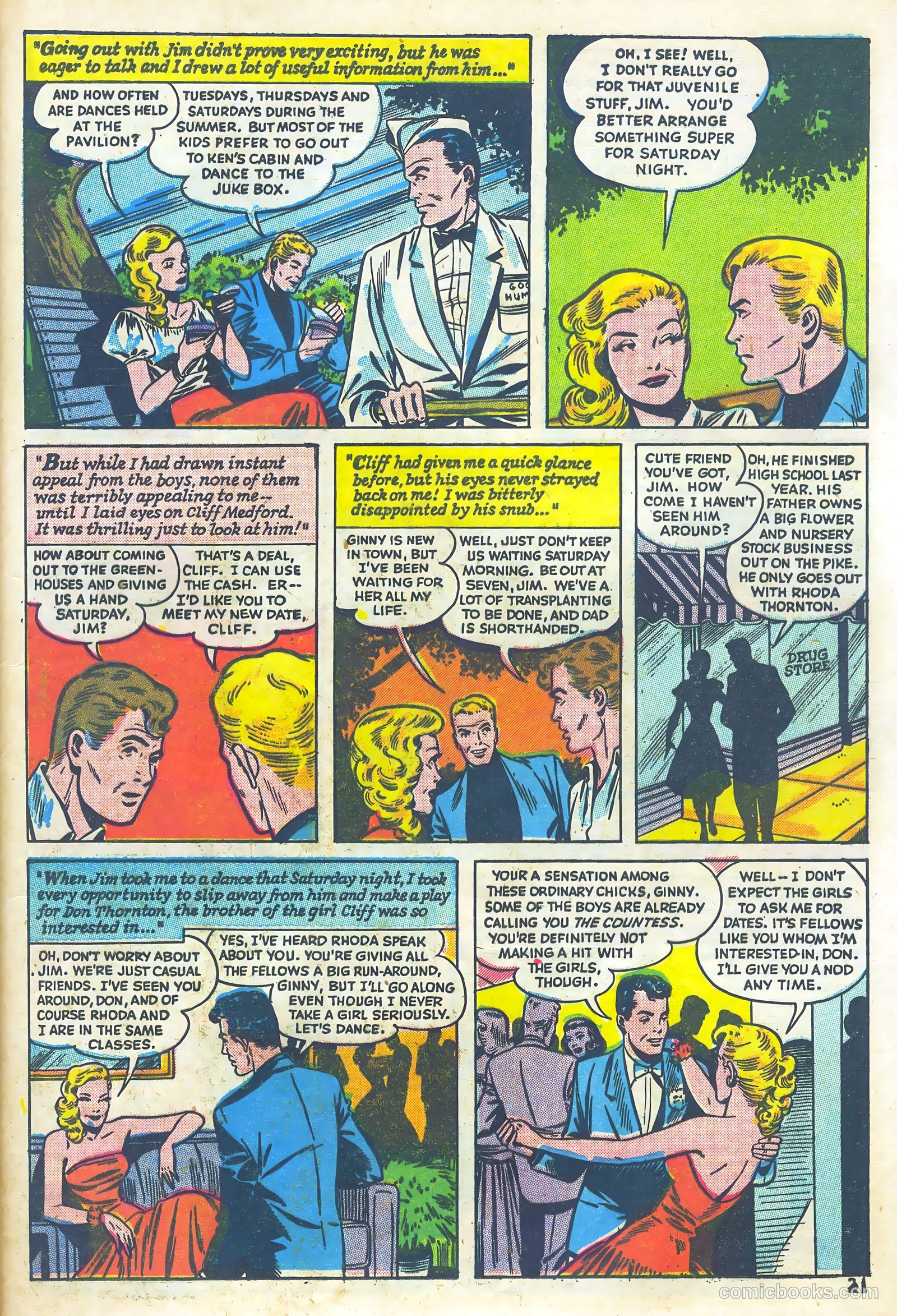Teen-Age Diary Secrets #4 (1949) — page 21 of 53