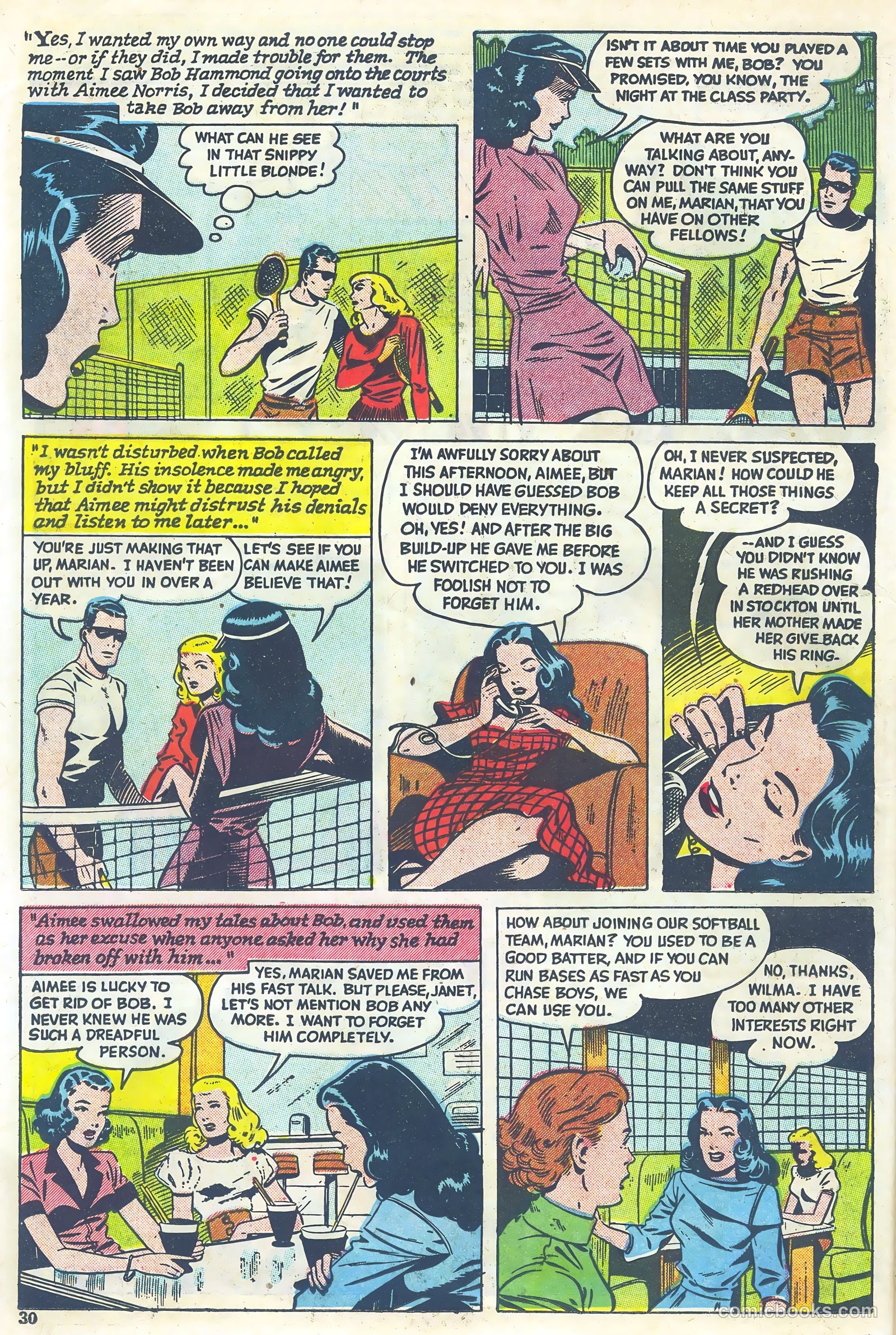 Teen-Age Diary Secrets #4 (1949) — page 30 of 53