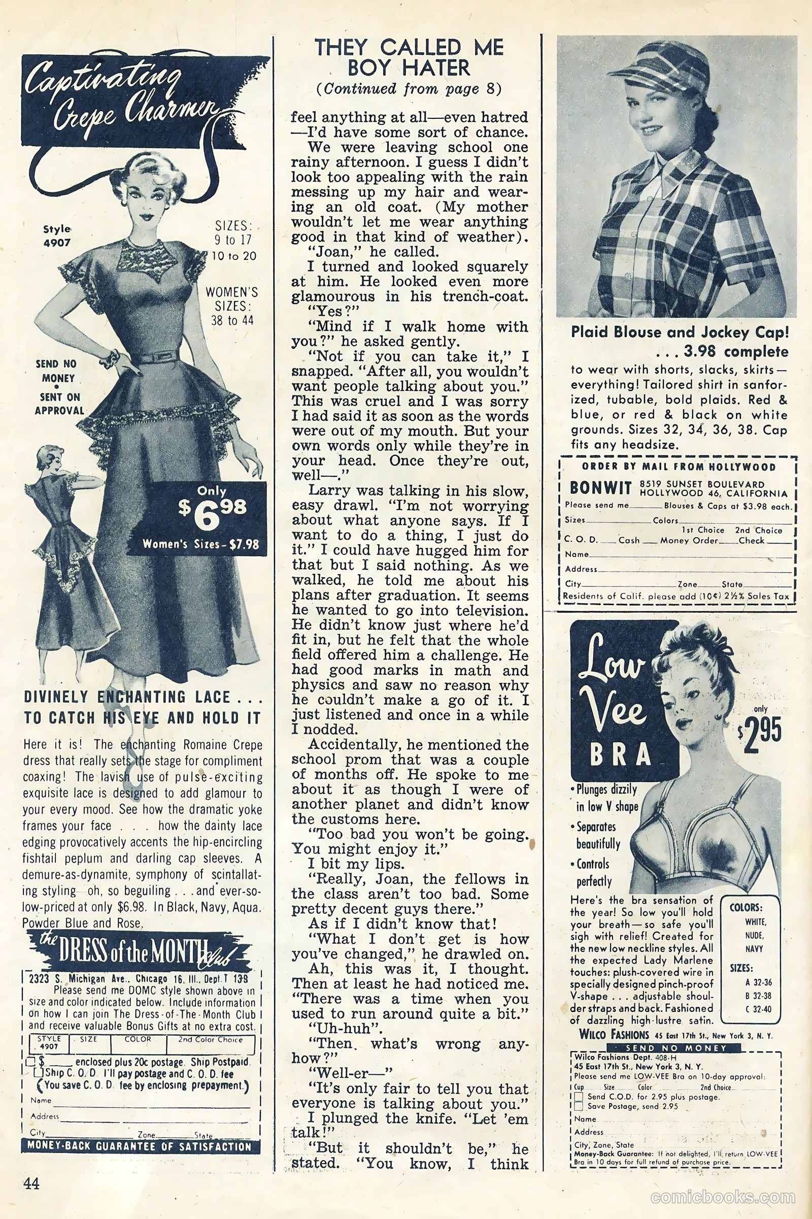 Teen-Age Diary Secrets #4 (1949) — page 44 of 53