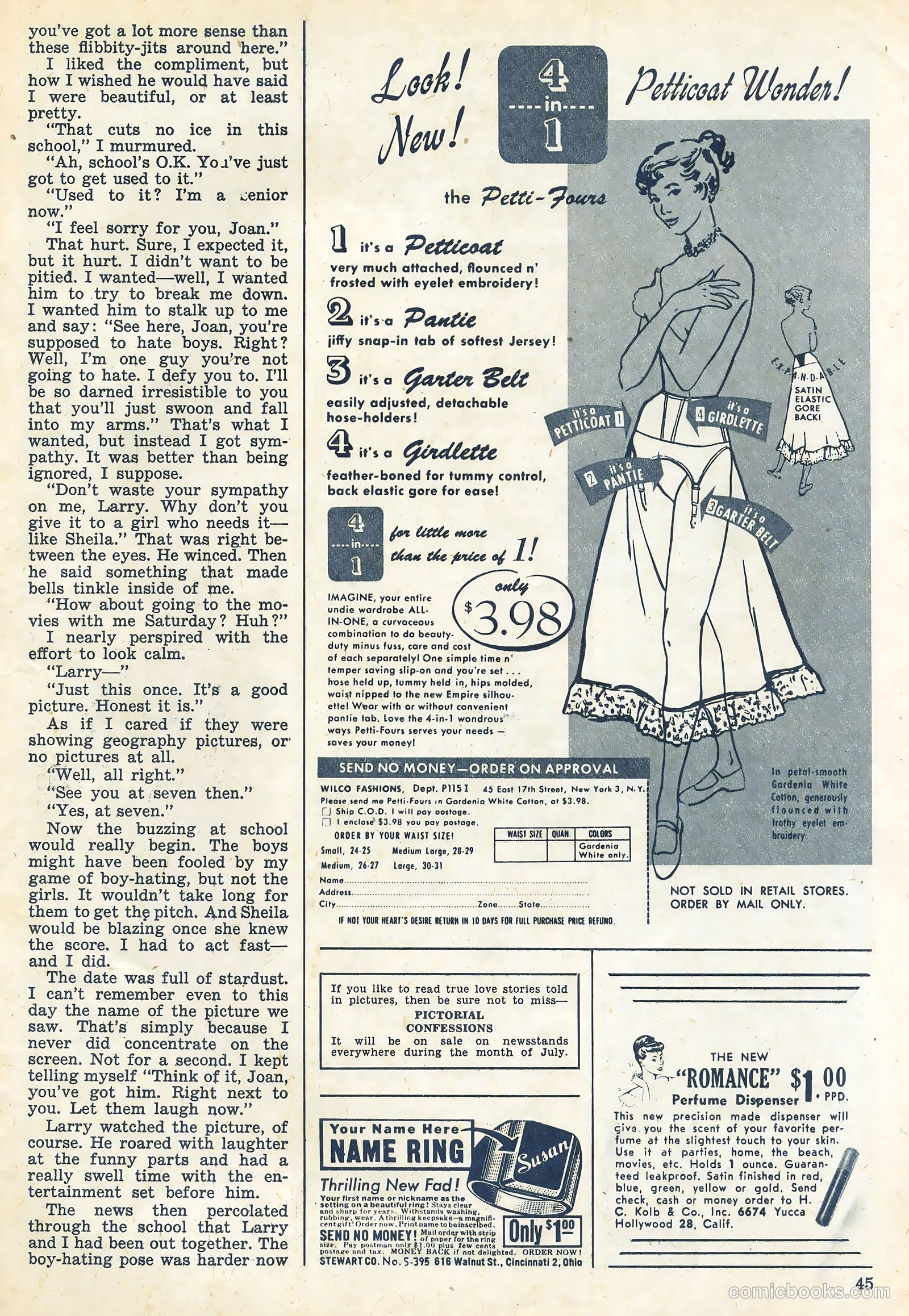 Teen-Age Diary Secrets #4 (1949) — page 45 of 53