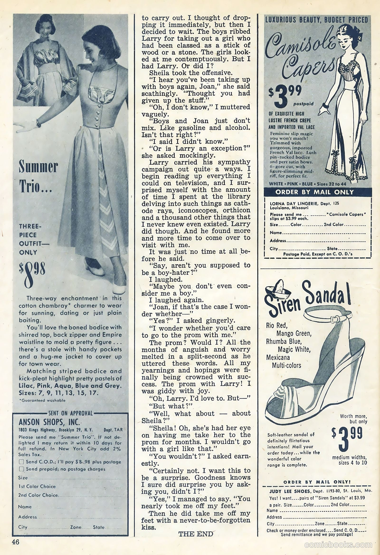 Teen-Age Diary Secrets #4 (1949) — page 46 of 53