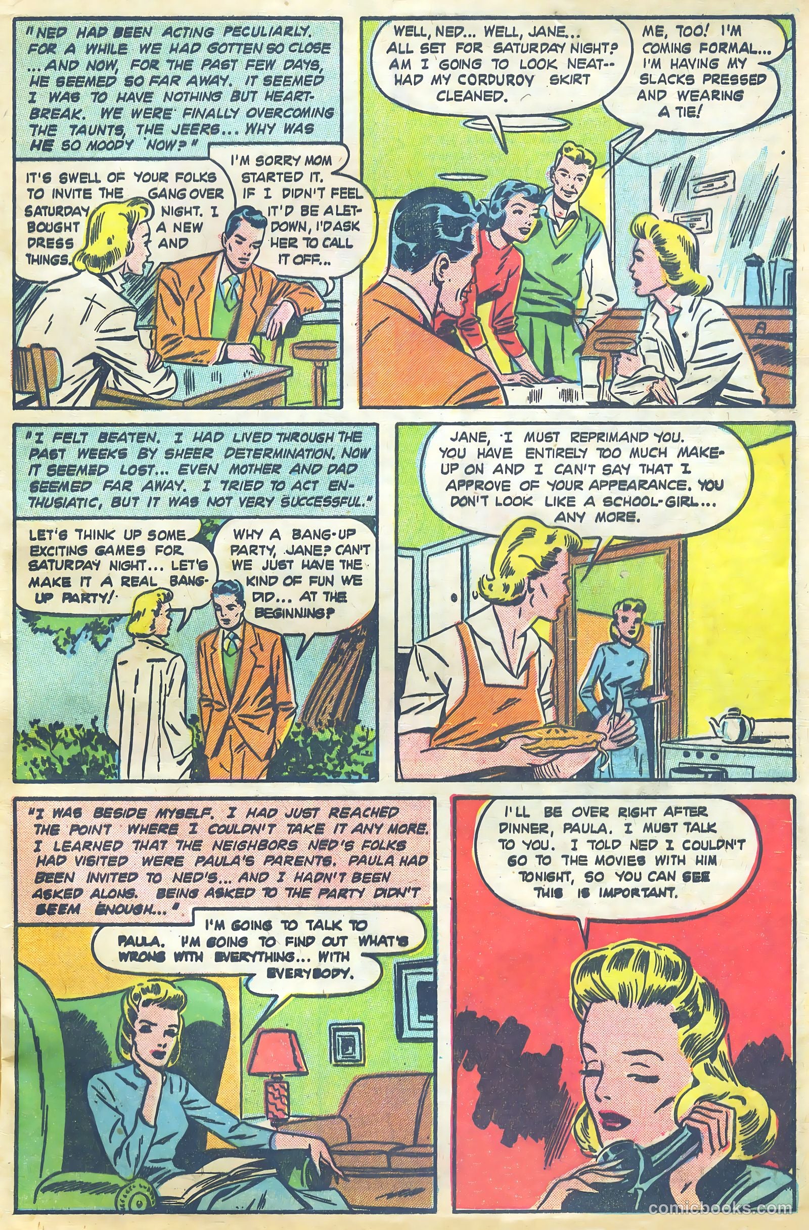 Teen-Age Diary Secrets #8 (1950) — page 34 of 38