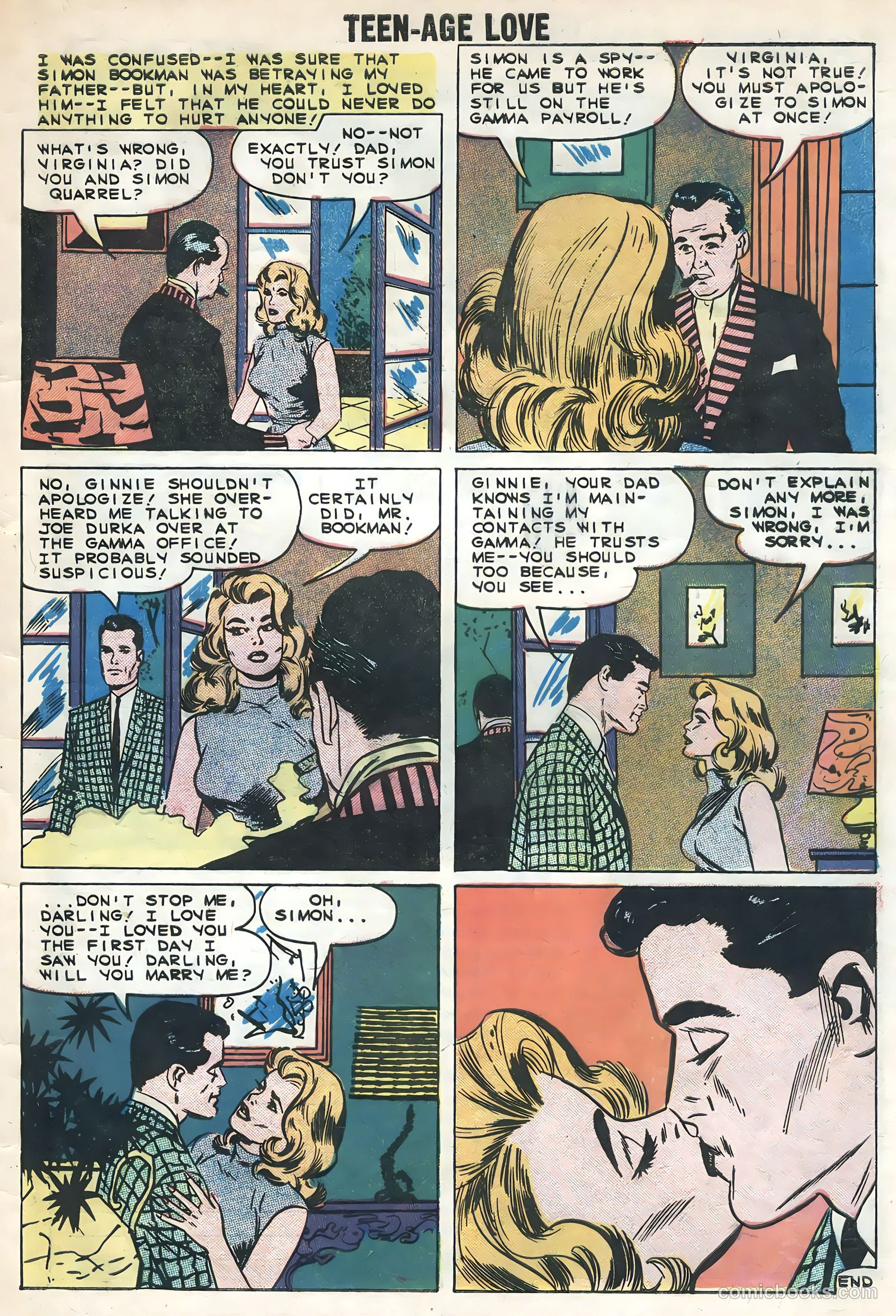 Teen-Age Love #10 (1959) — page 33 of 36