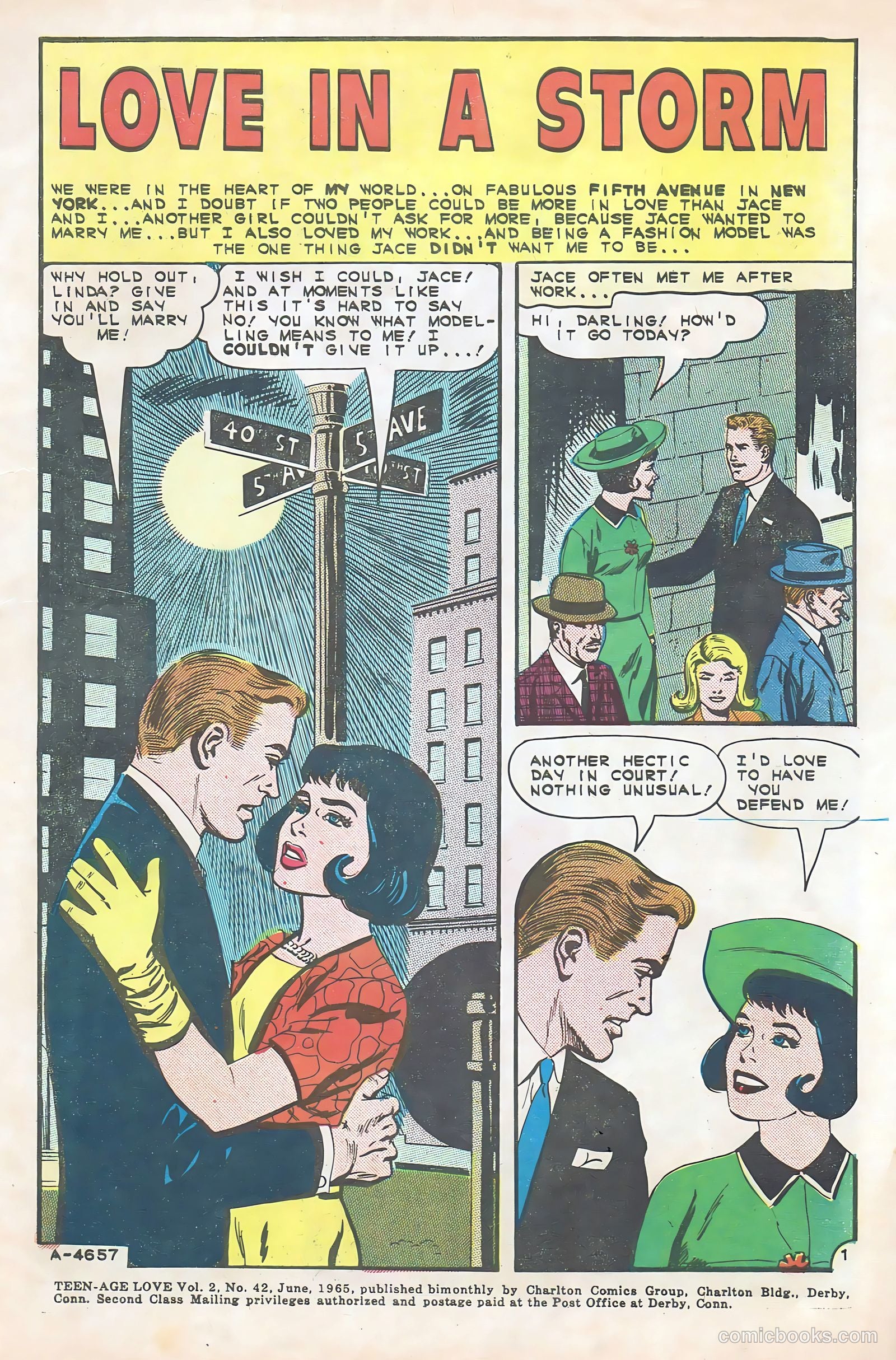 Teen-Age Love #42 (1965) — page 3 of 36