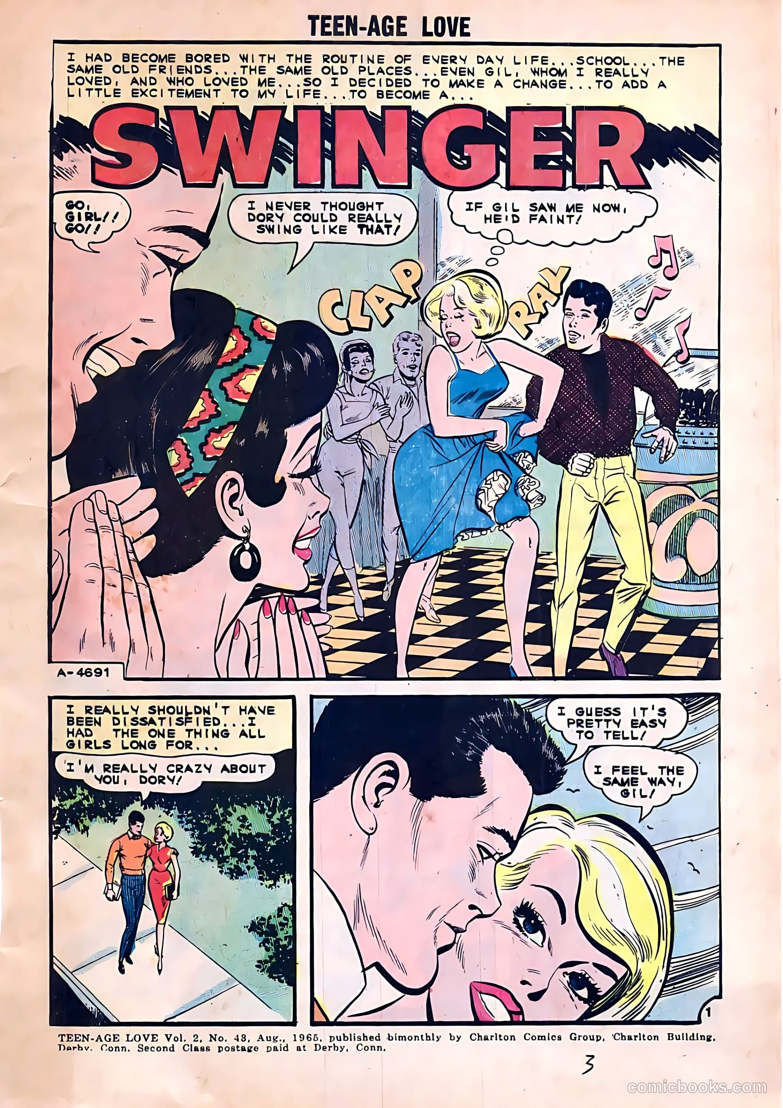 Teen-Age Love #43 (1965) — page 3 of 36