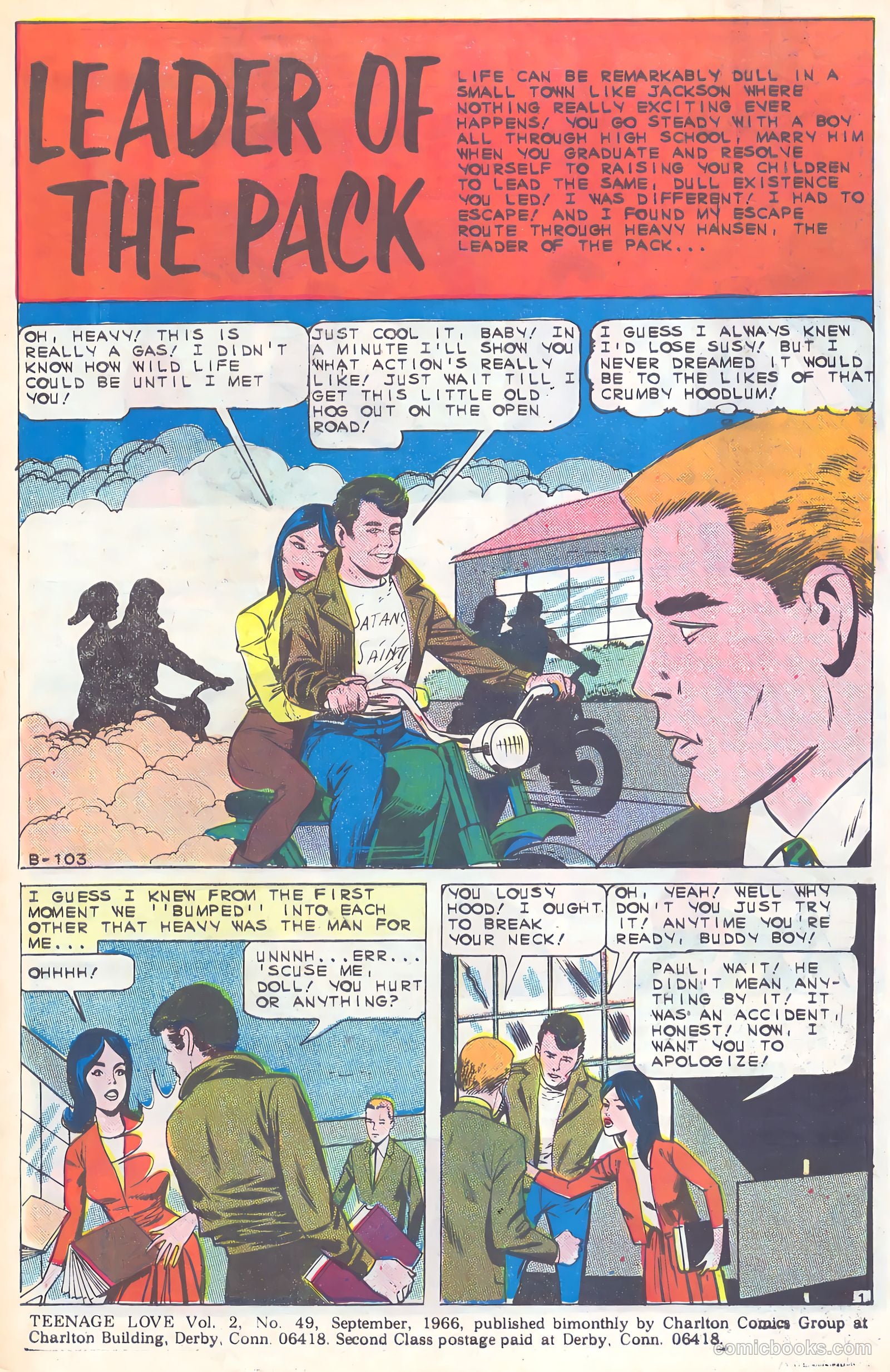 Teen-Age Love #49 (1966) — page 3 of 36
