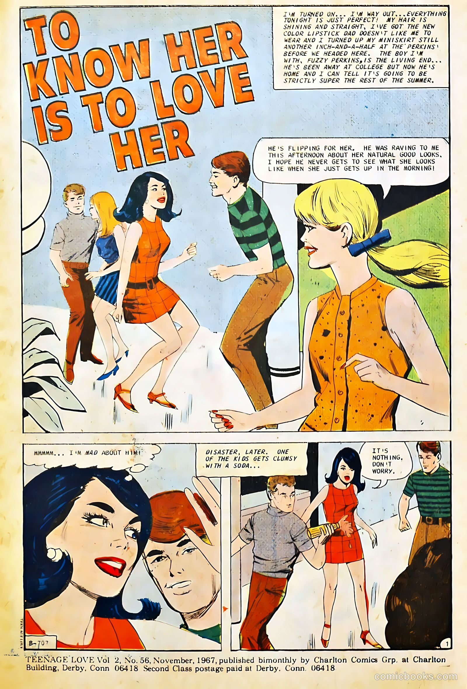 Teen-Age Love #56 (1967) — page 3 of 36