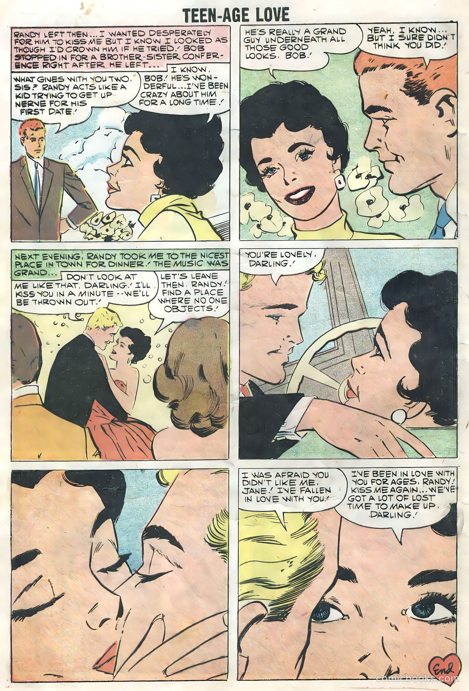 Teen-Age Love #6 (1958) — page 8 of 36
