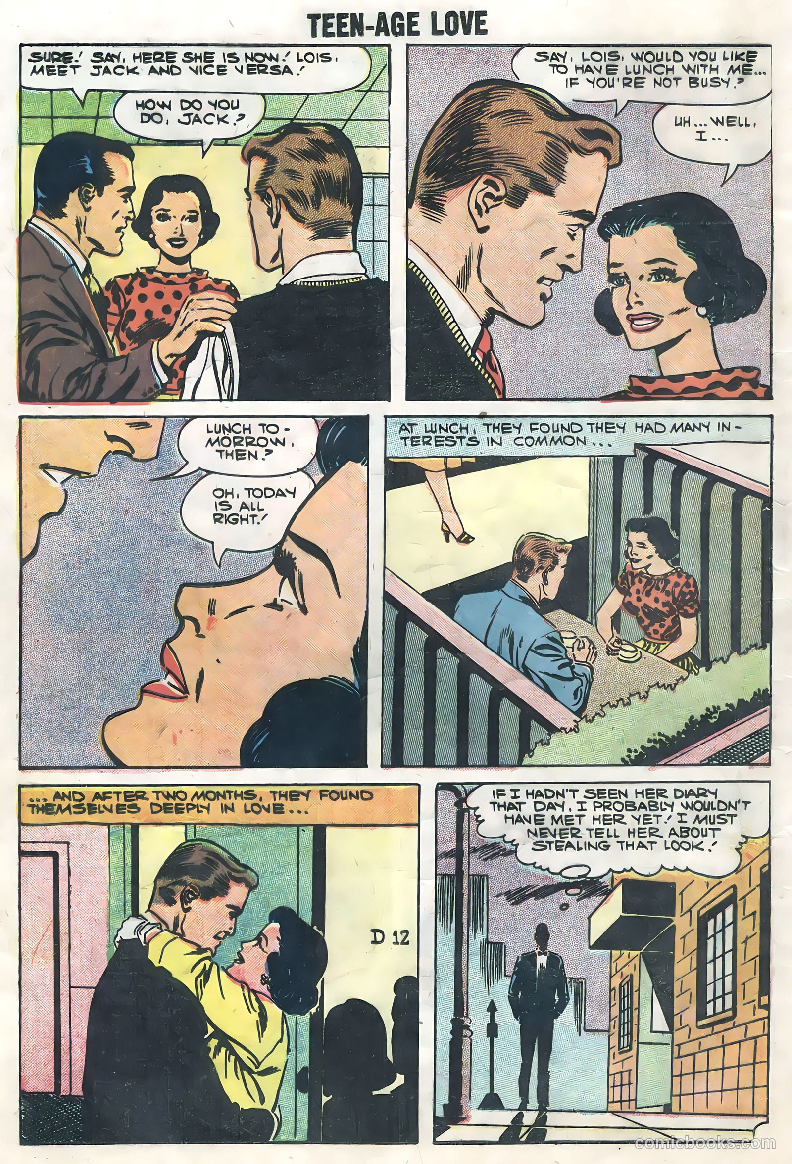 Teen-Age Love #6 (1958) — page 12 of 36