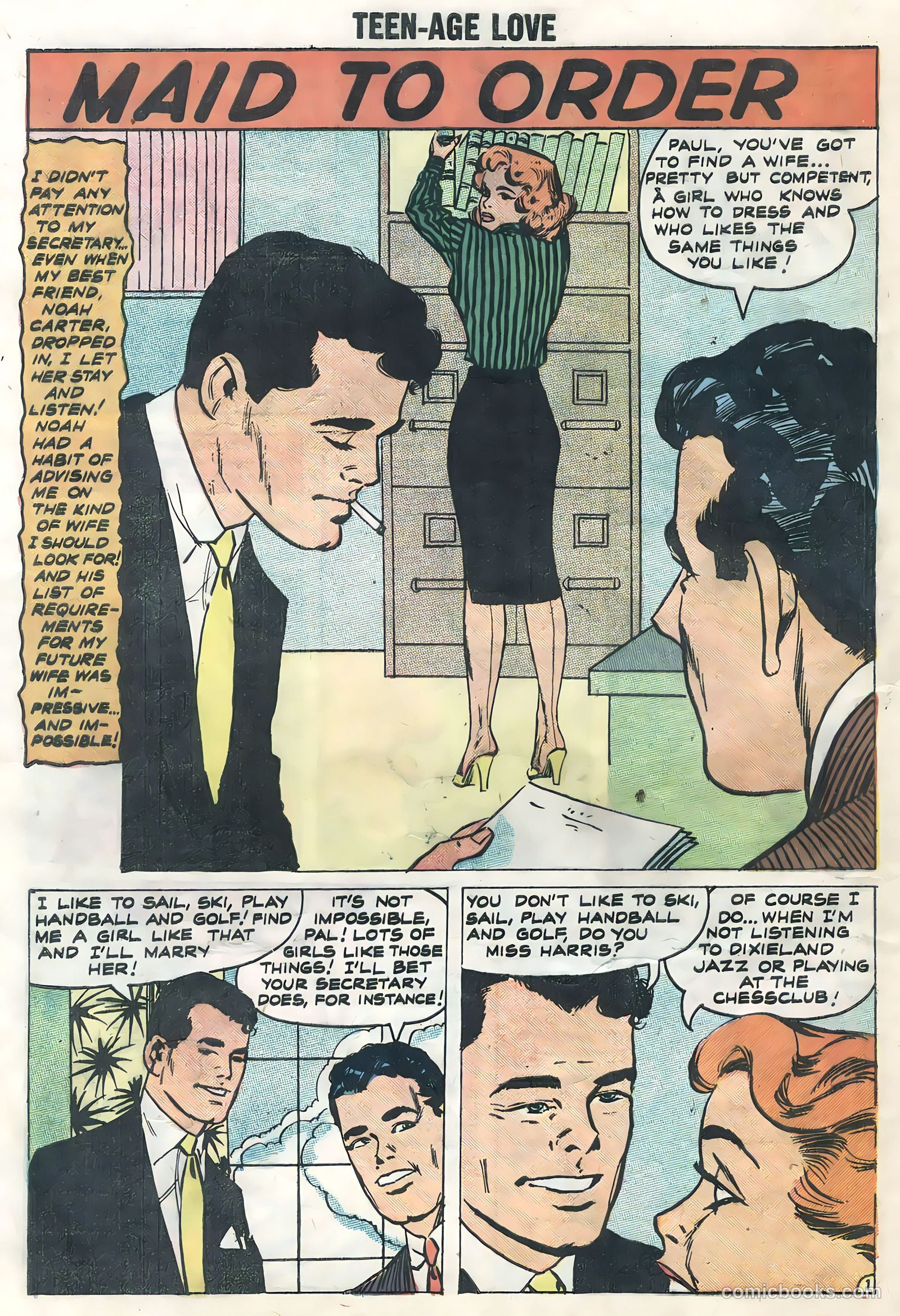 Teen-Age Love #6 (1958) — page 28 of 36