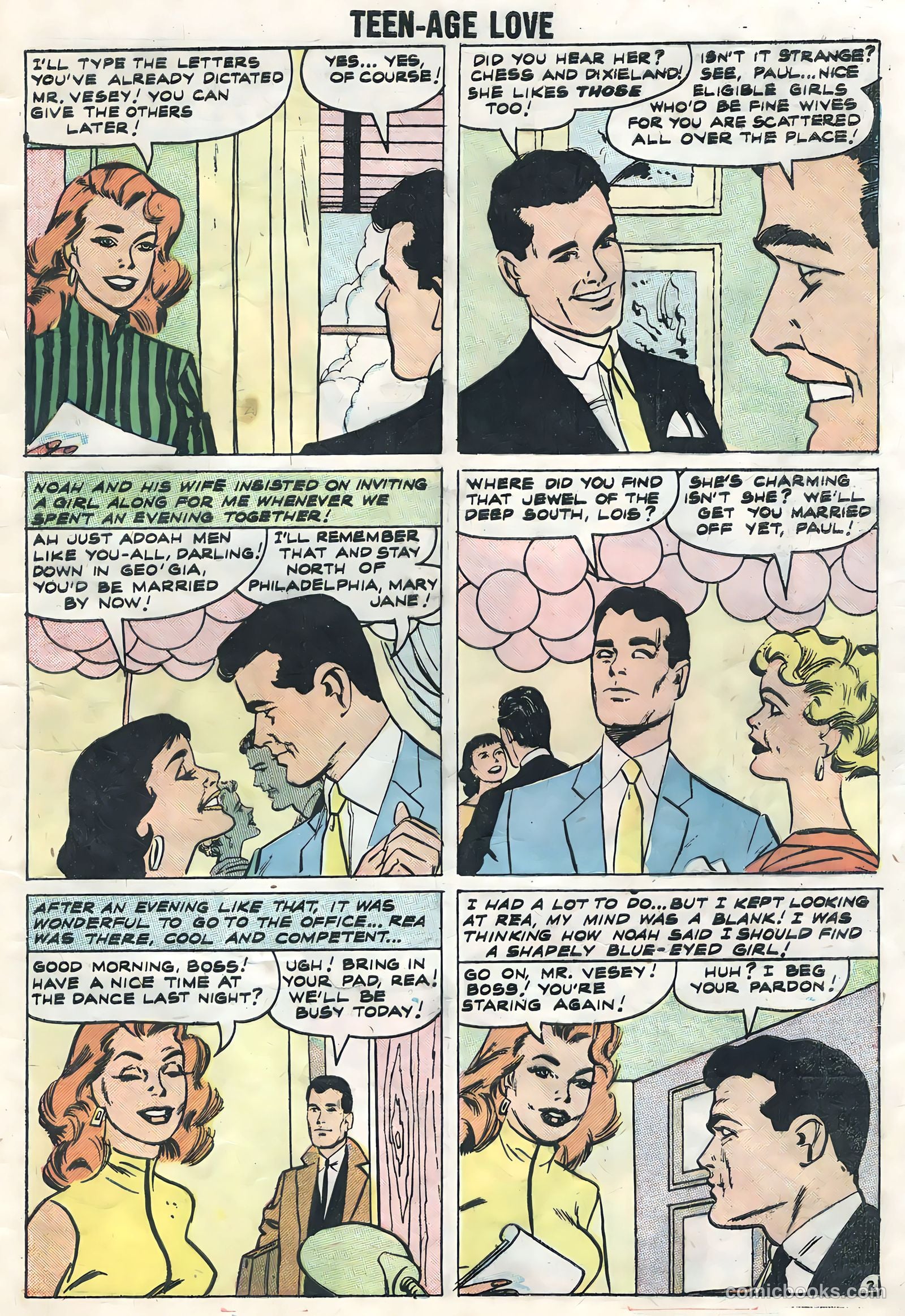 Teen-Age Love #6 (1958) — page 29 of 36