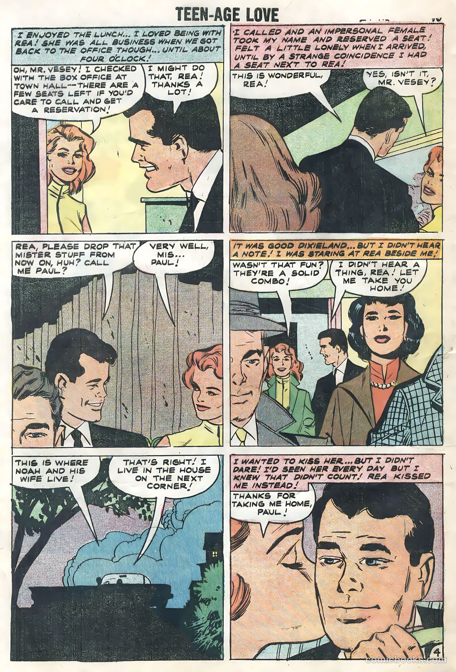 Teen-Age Love #6 (1958) — page 32 of 36