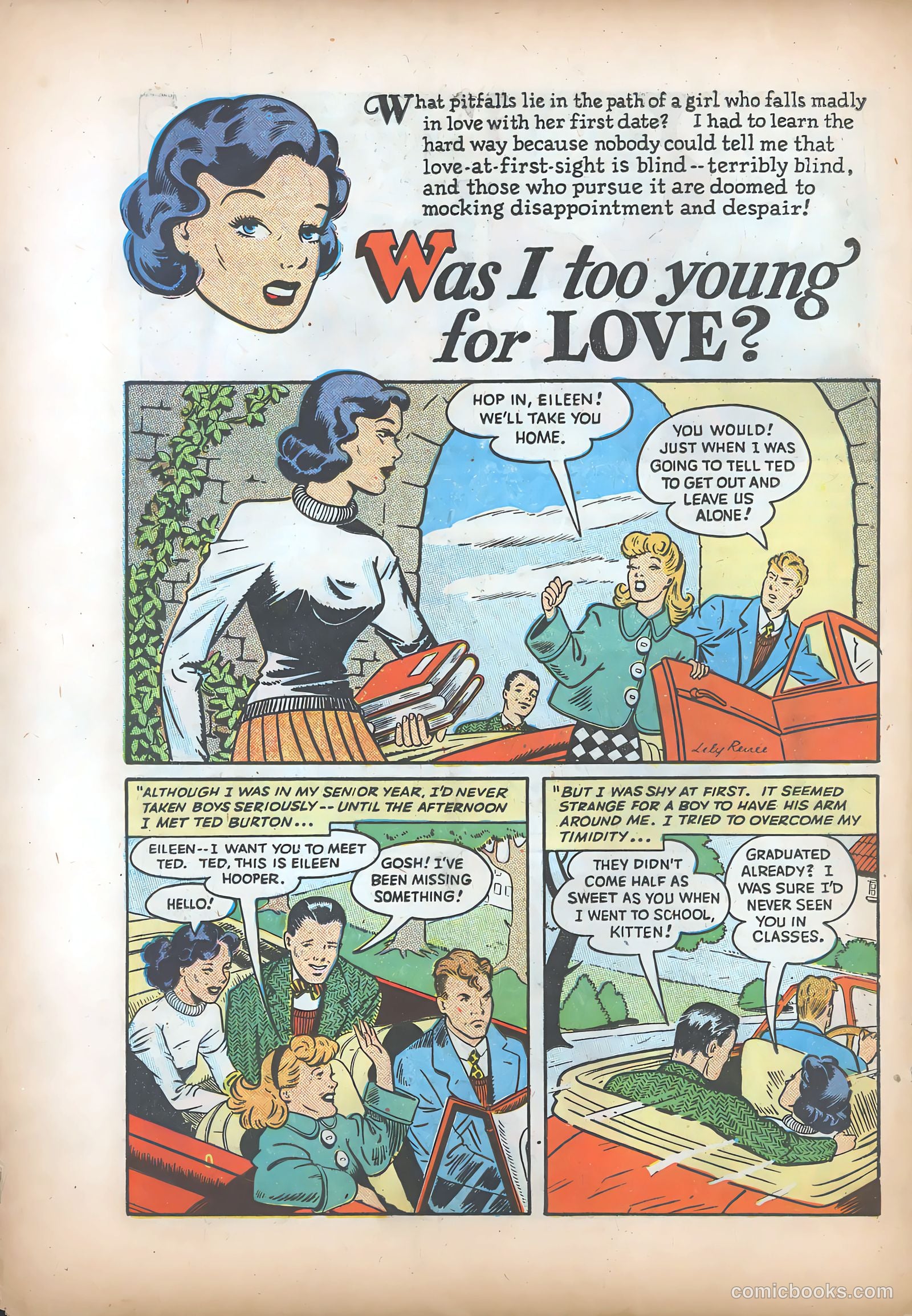 Teen-Age Romances #1 (1949) — page 19 of 37