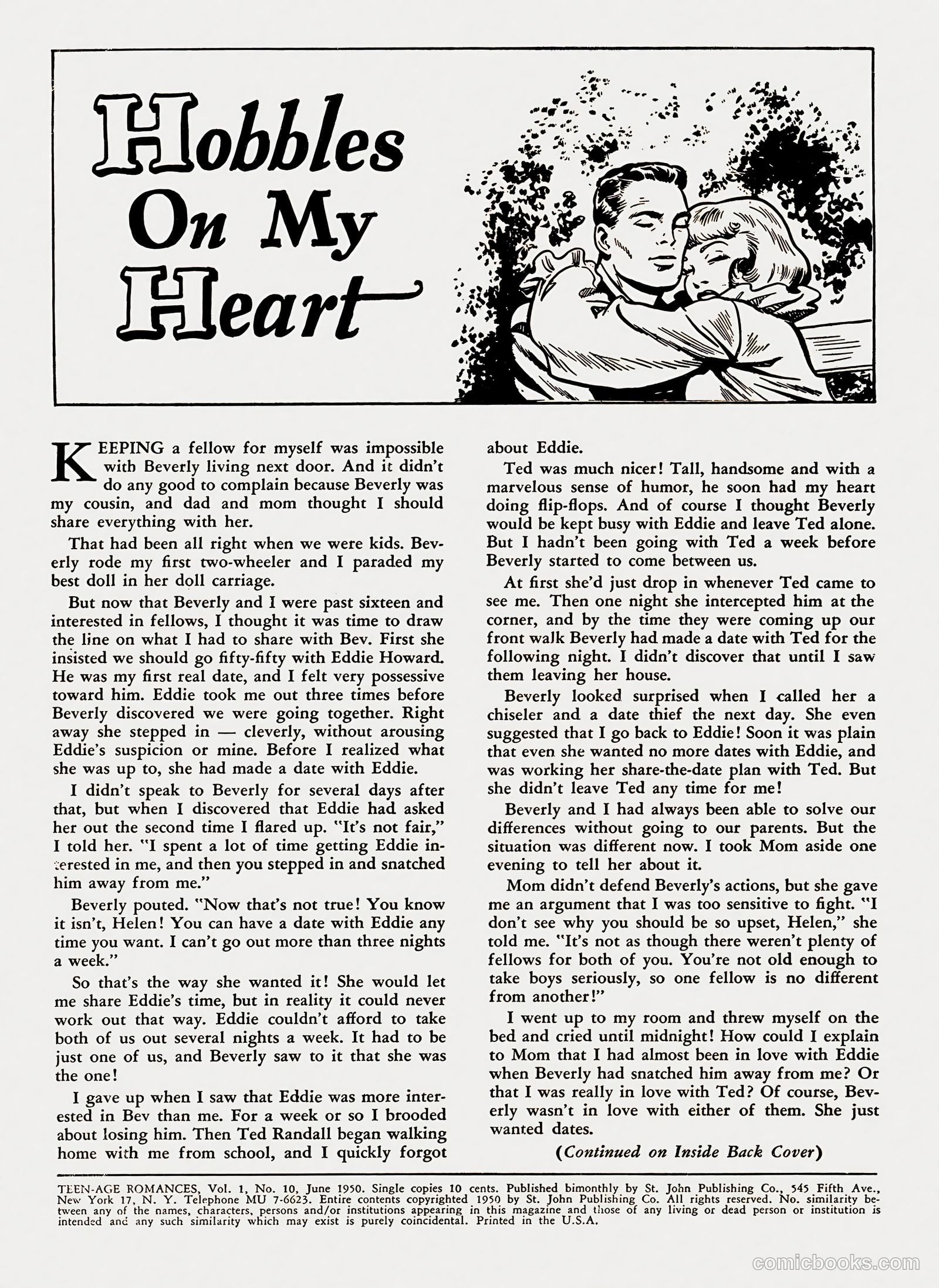 Teen-Age Romances #10 (1950) — page 2 of 36