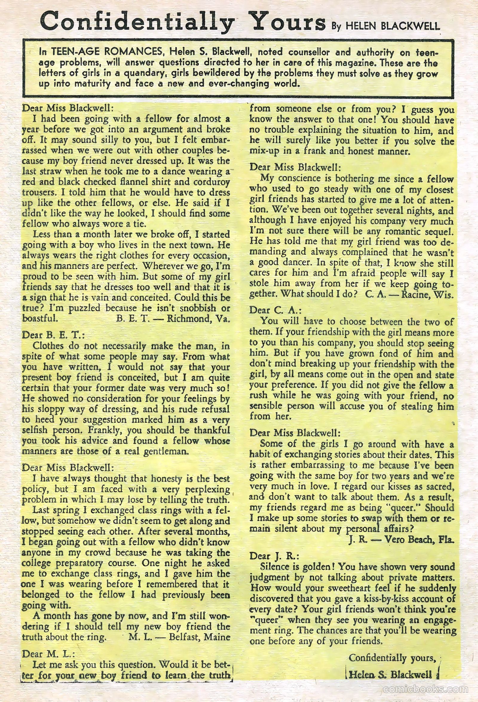 Teen-Age Romances #12 (1950) — page 12 of 36