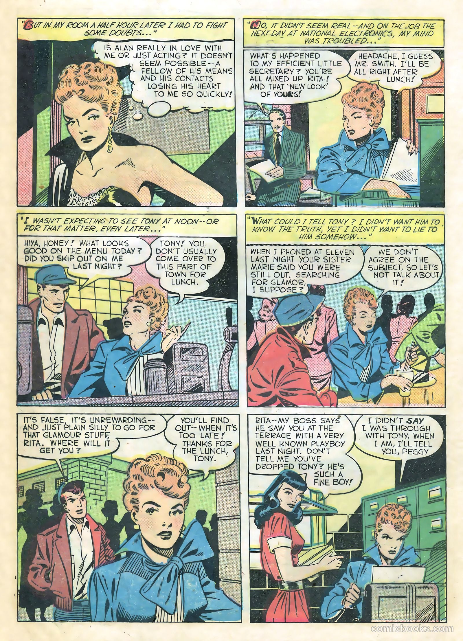 Teen-Age Romances #16 (1951) — page 12 of 36