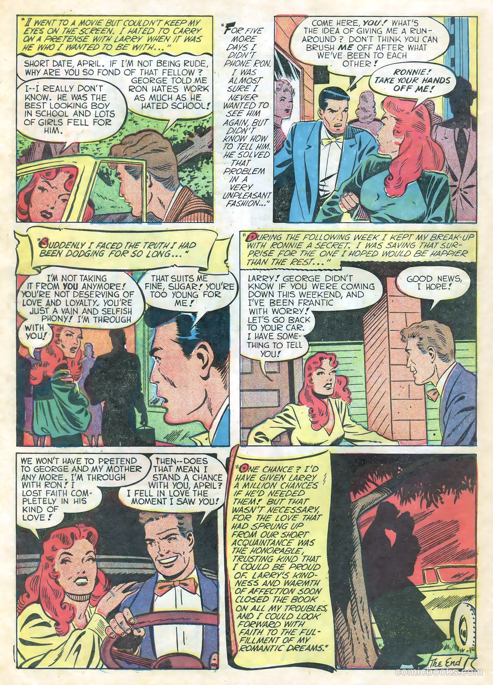 Teen-Age Romances #16 (1951) — page 34 of 36