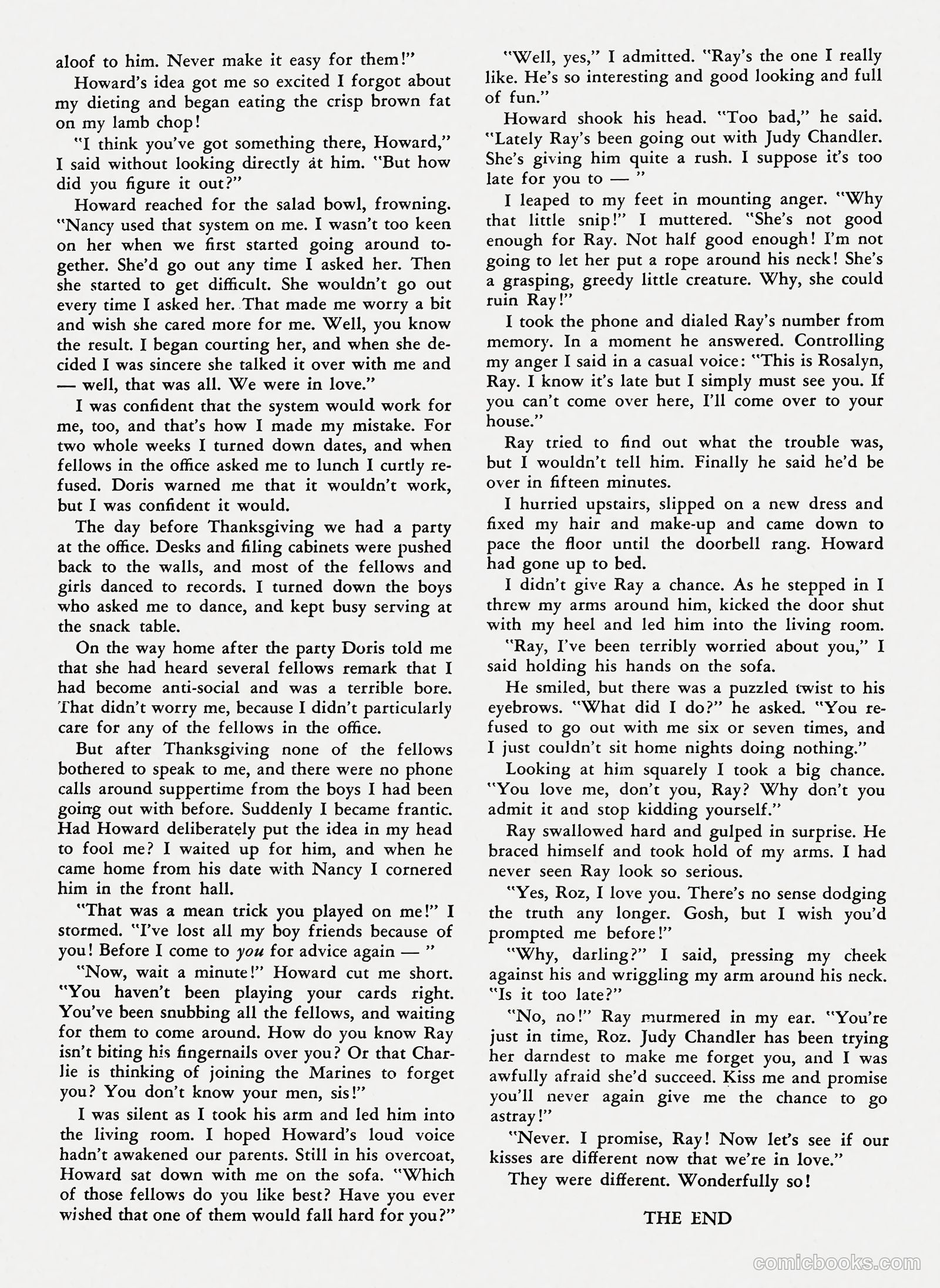 Teen-Age Romances #16 (1951) — page 35 of 36