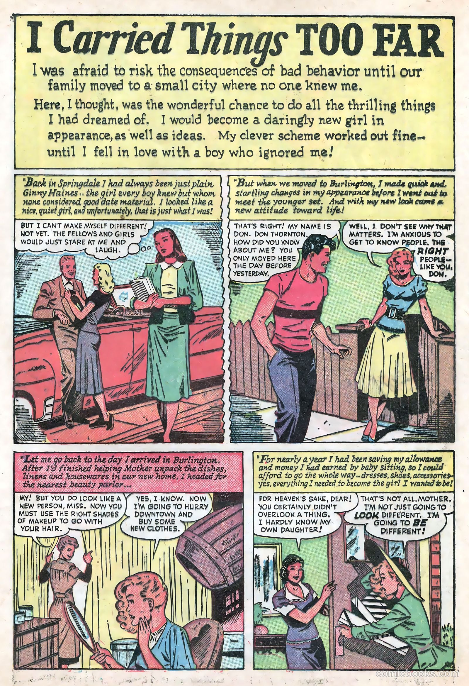 Teen-Age Romances #18 (1951) — page 17 of 36