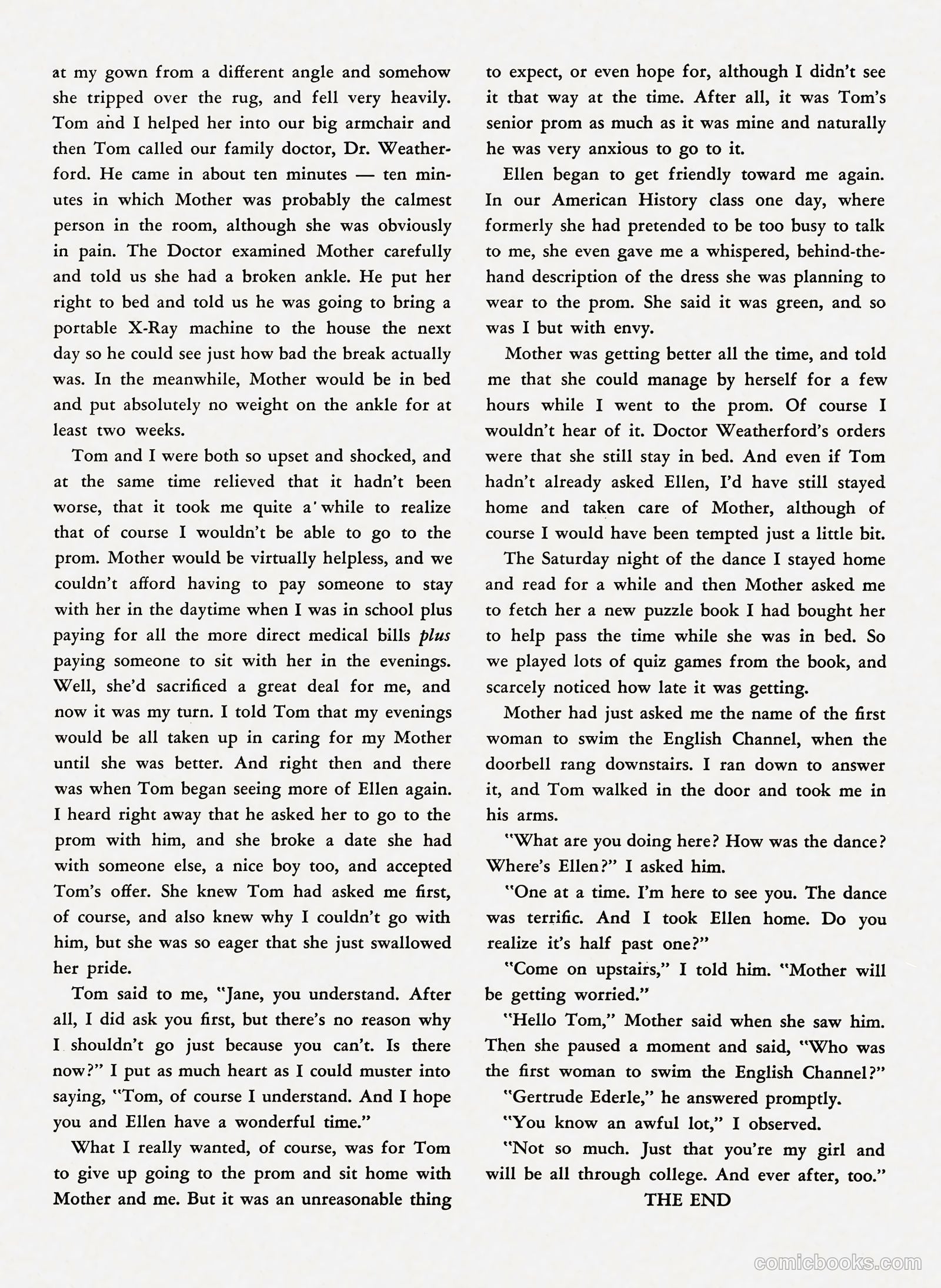 Teen-Age Romances #18 (1951) — page 35 of 36