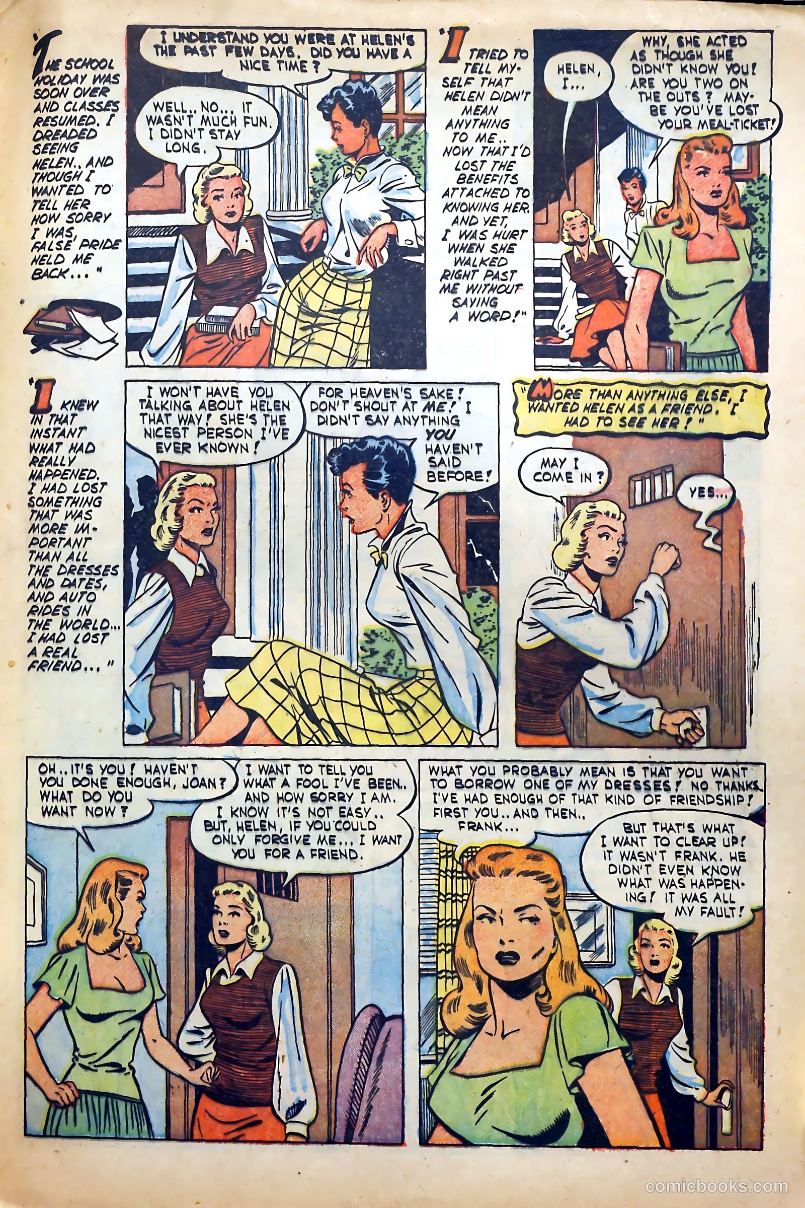 Teen-Age Romances #20 (1952) — page 33 of 36
