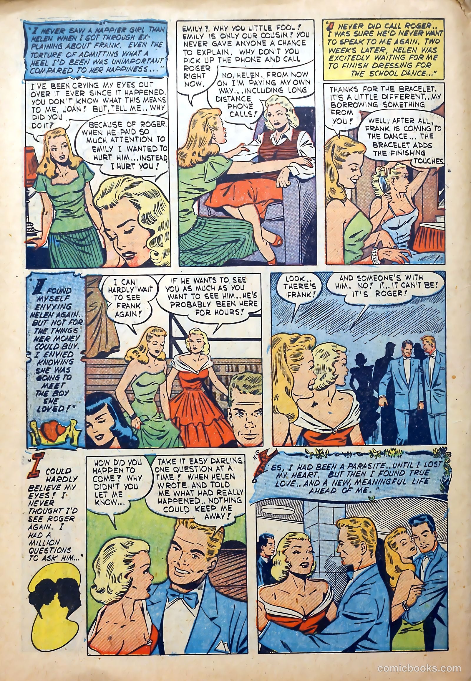 Teen-Age Romances #20 (1952) — page 34 of 36