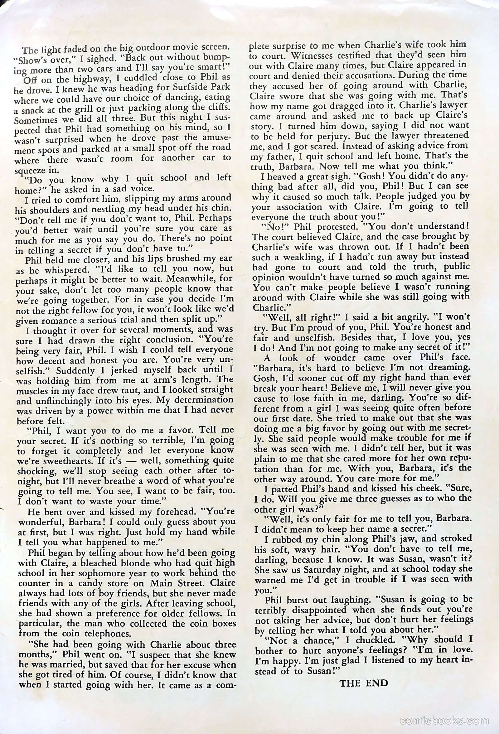 Teen-Age Romances #20 (1952) — page 35 of 36
