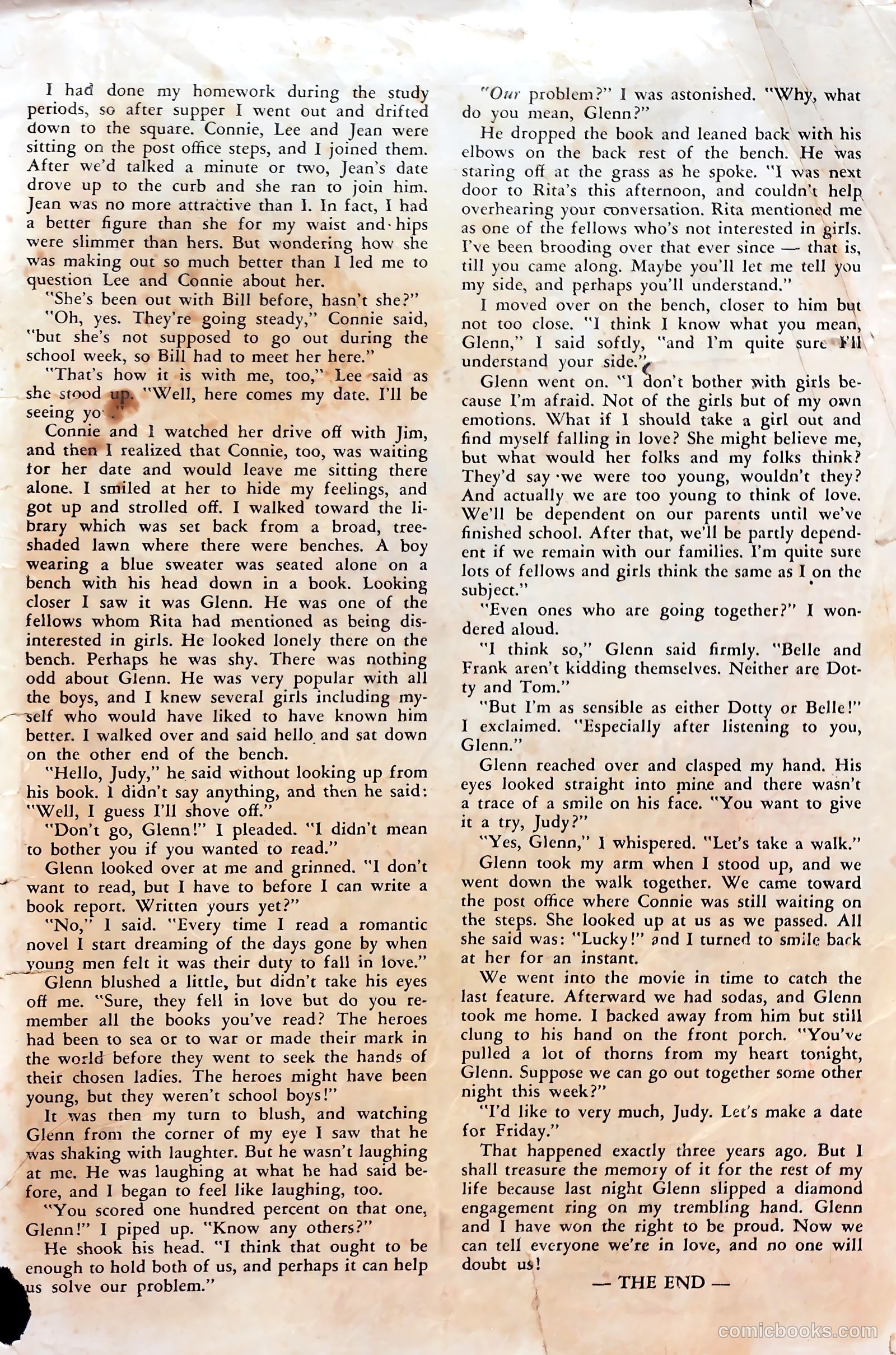Teen-Age Romances #21 (1952) — page 36 of 37