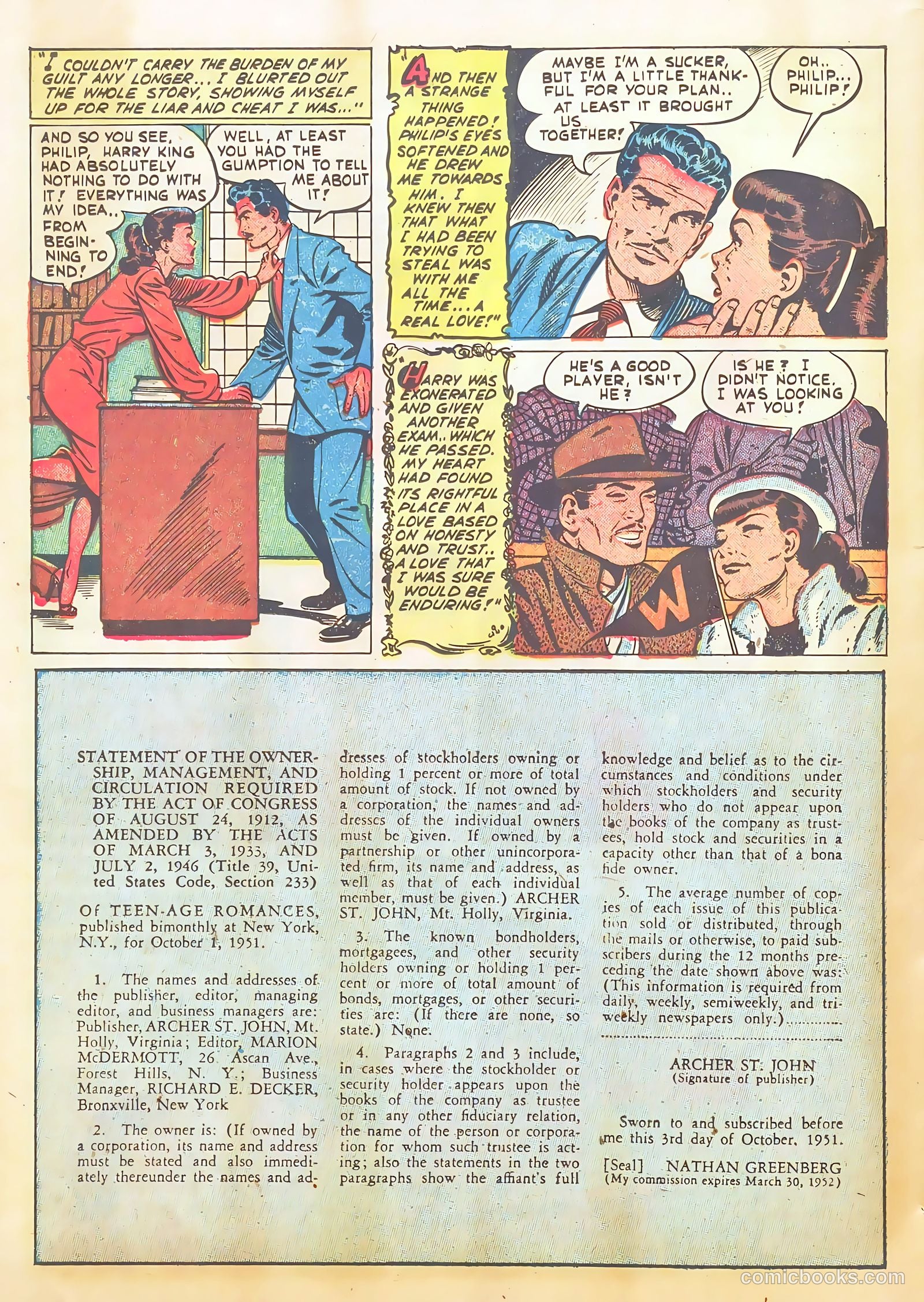 Teen-Age Romances #22 (1952) — page 26 of 37