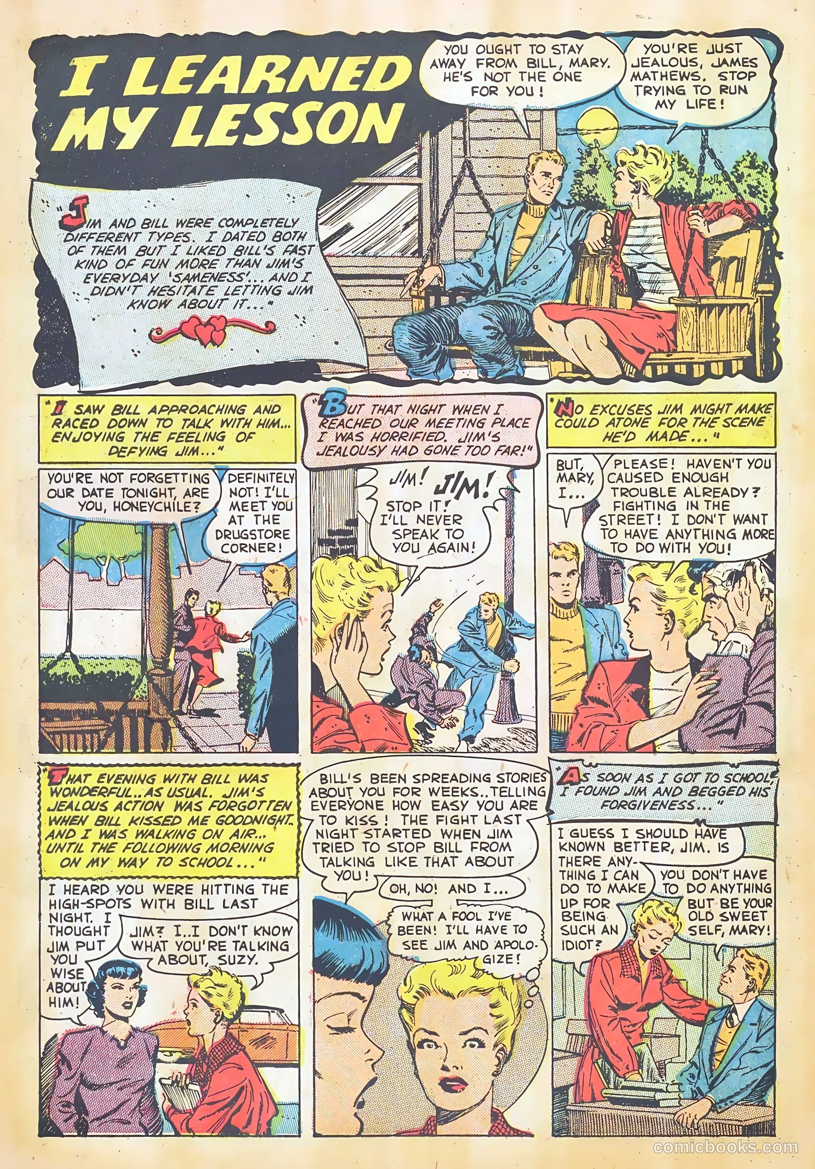 Teen-Age Romances #24 (1952) — page 34 of 37