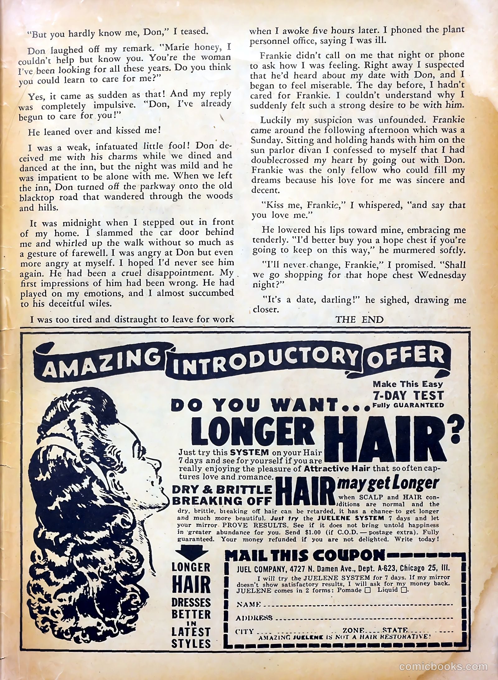 Teen-Age Romances #25 (1952) — page 35 of 36