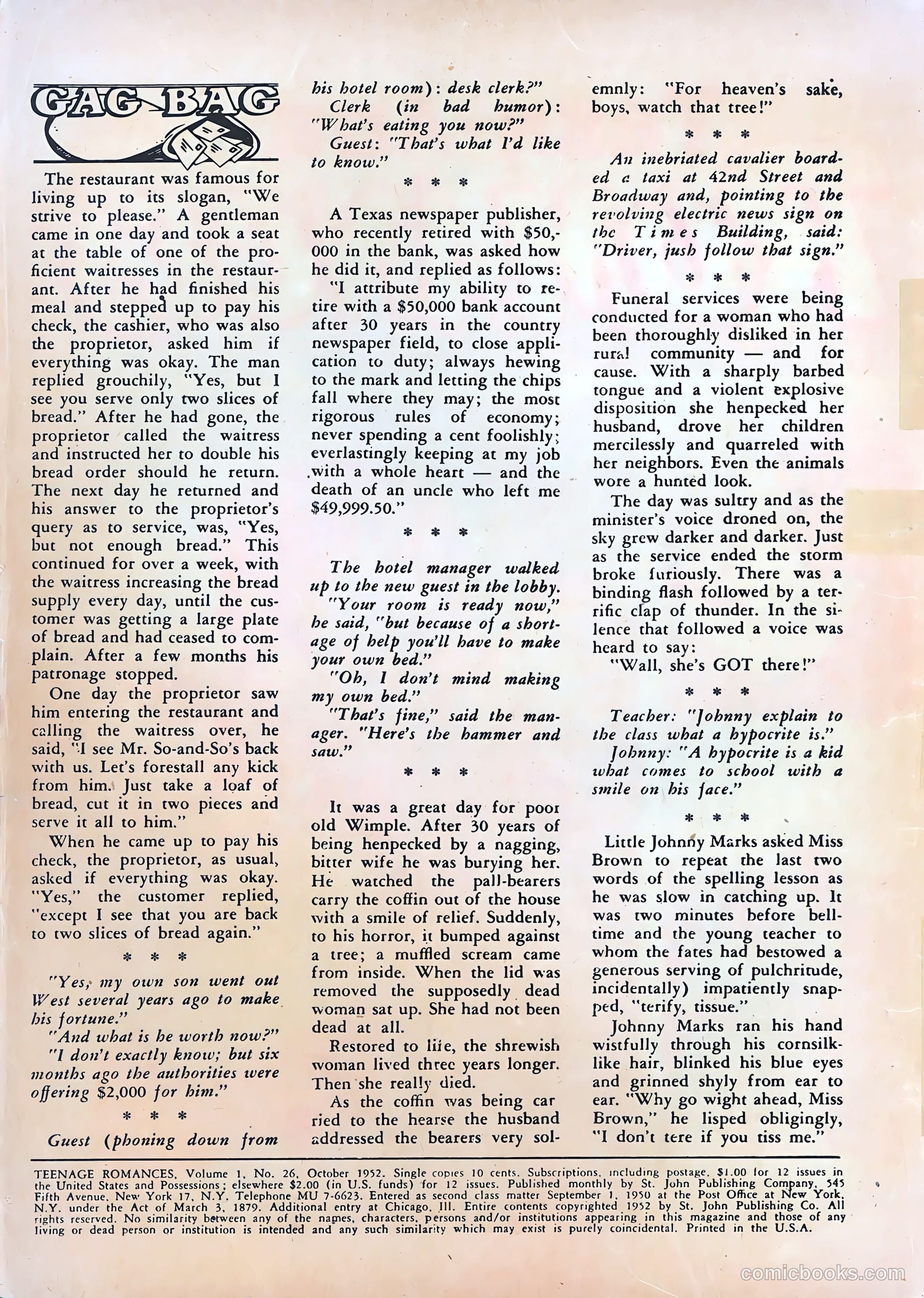 Teen-Age Romances #26 (1952) — page 2 of 36