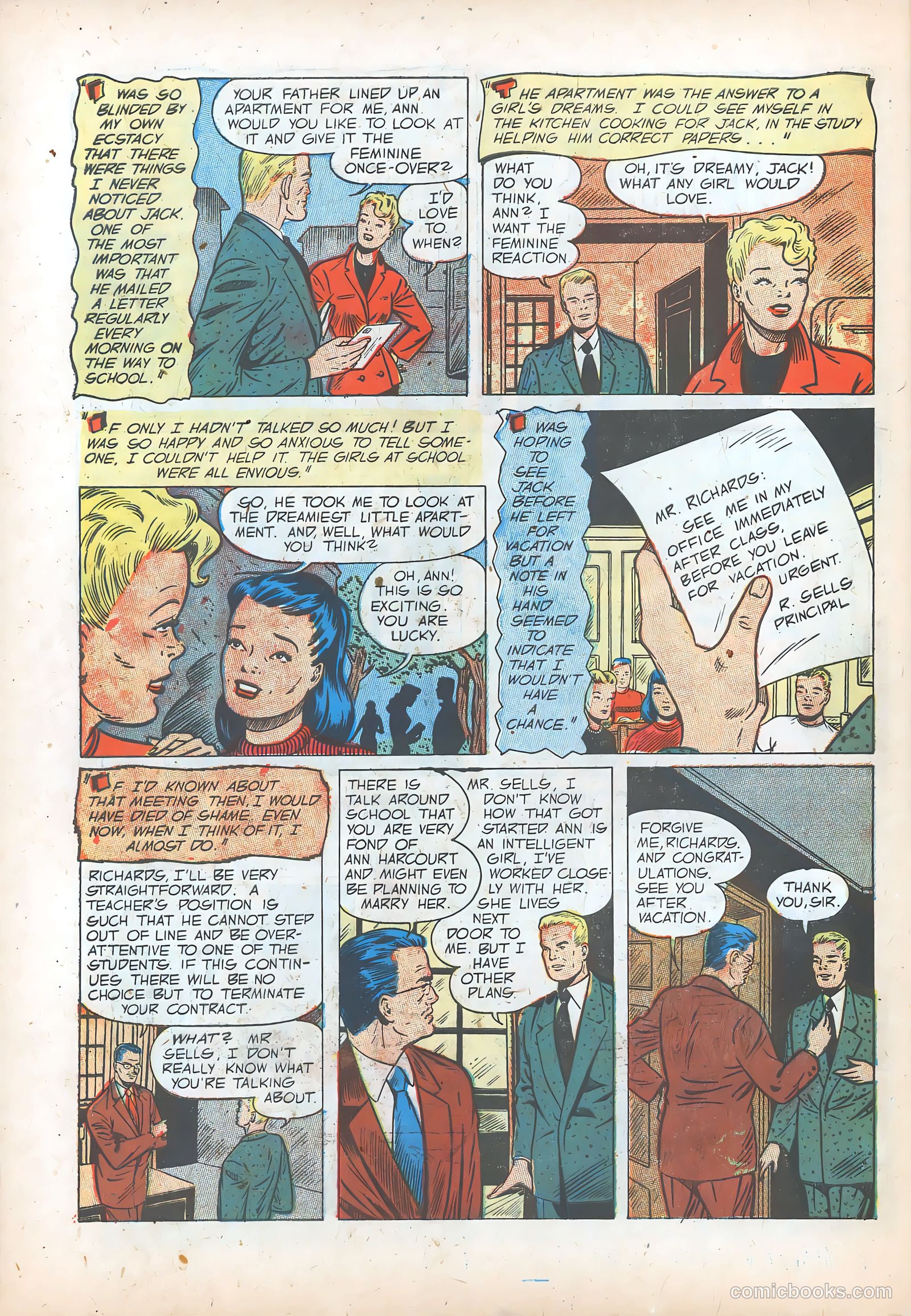 Teen-Age Romances #27 (1952) — page 32 of 36