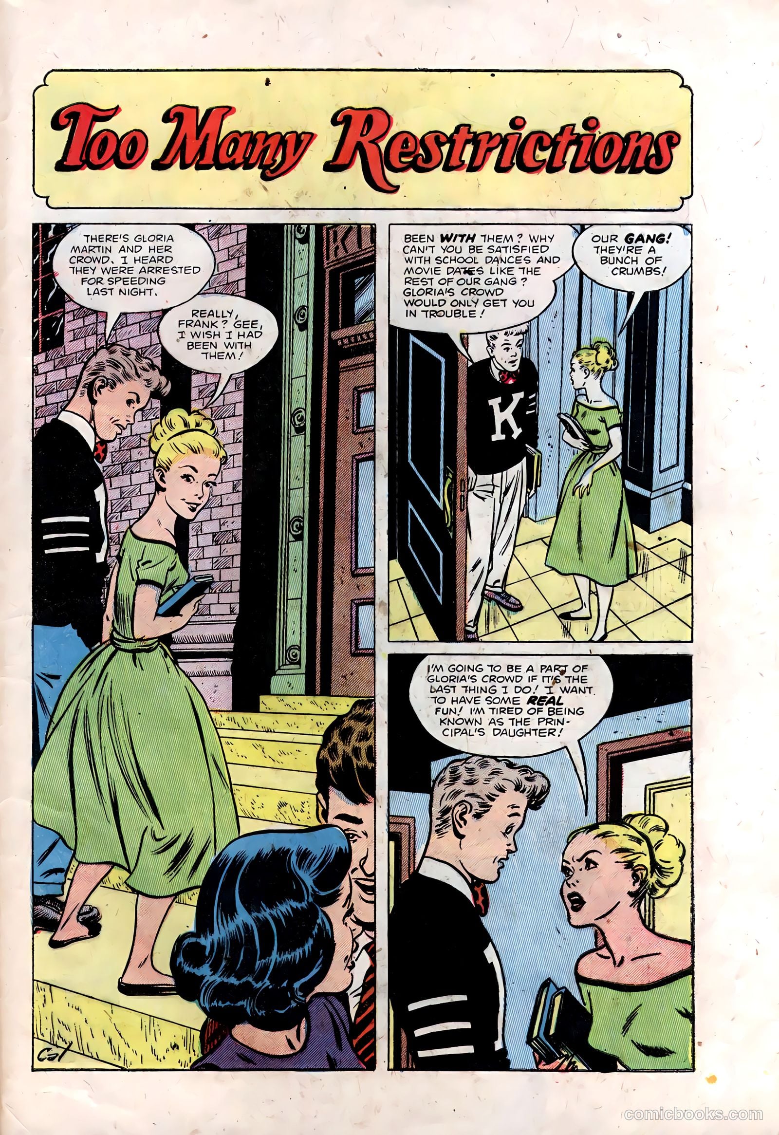 Teen-Age Romances #28 (1952) — page 29 of 36