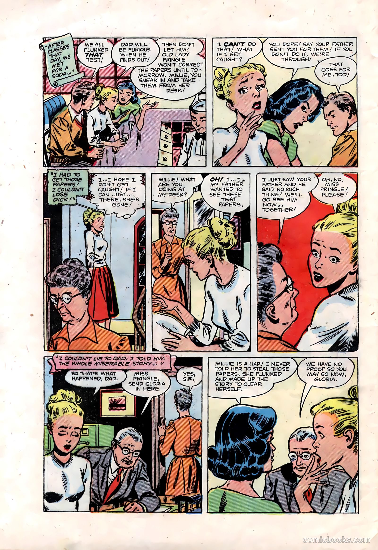Teen-Age Romances #28 (1952) — page 32 of 36