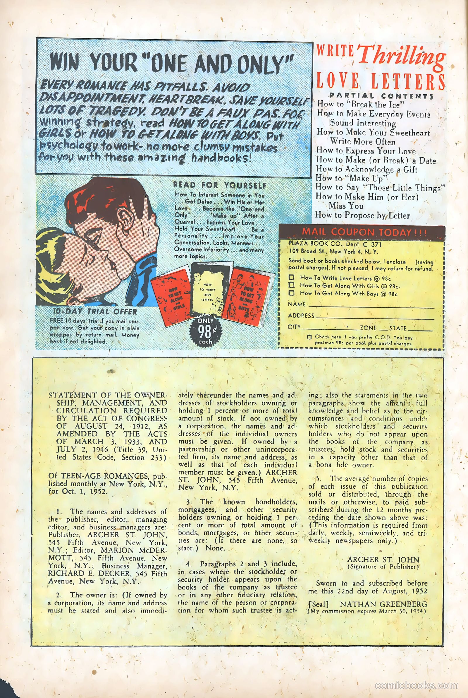 Teen-Age Romances #29 (1953) — page 12 of 36