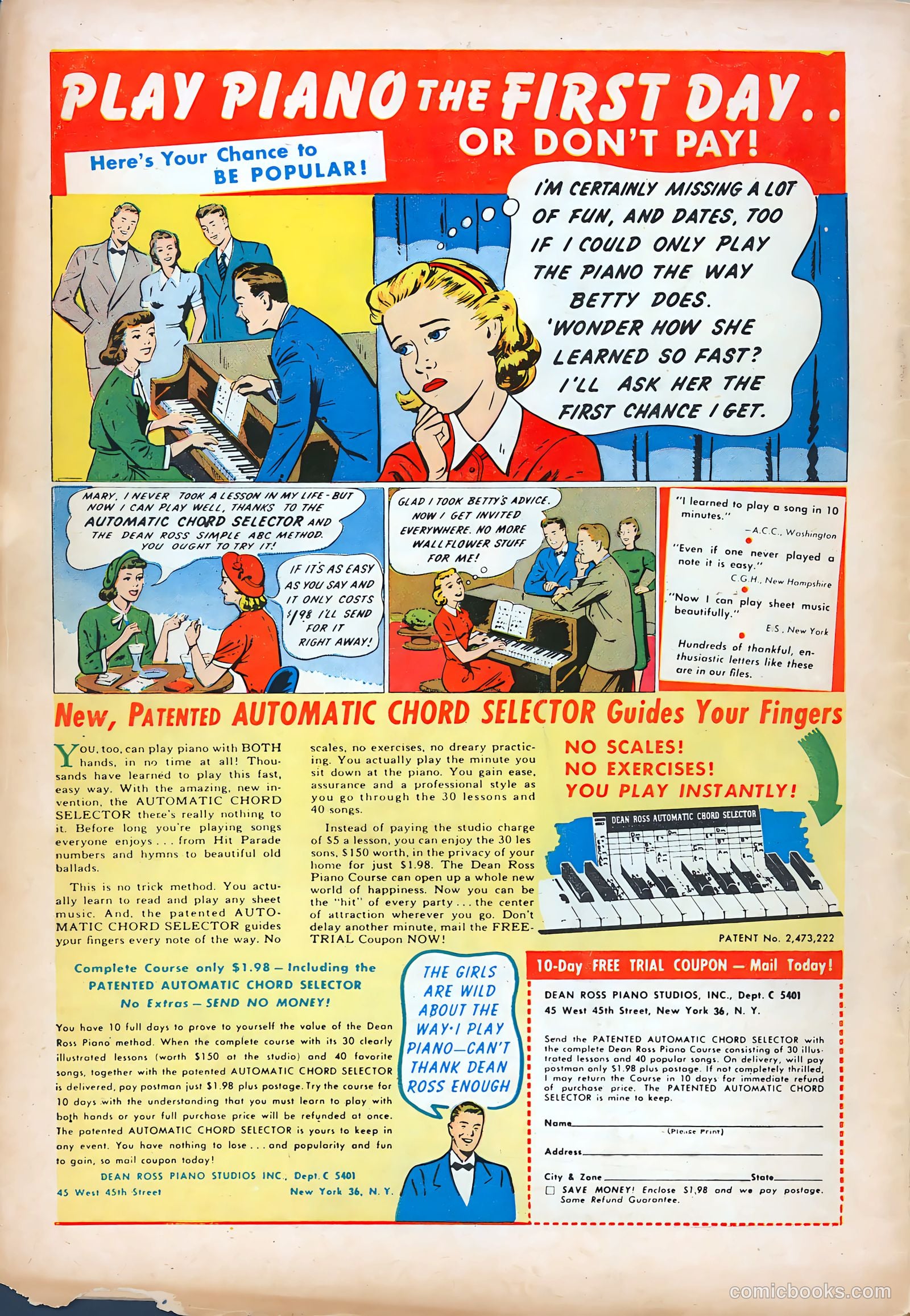 Teen-Age Romances #29 (1953) — page 36 of 36