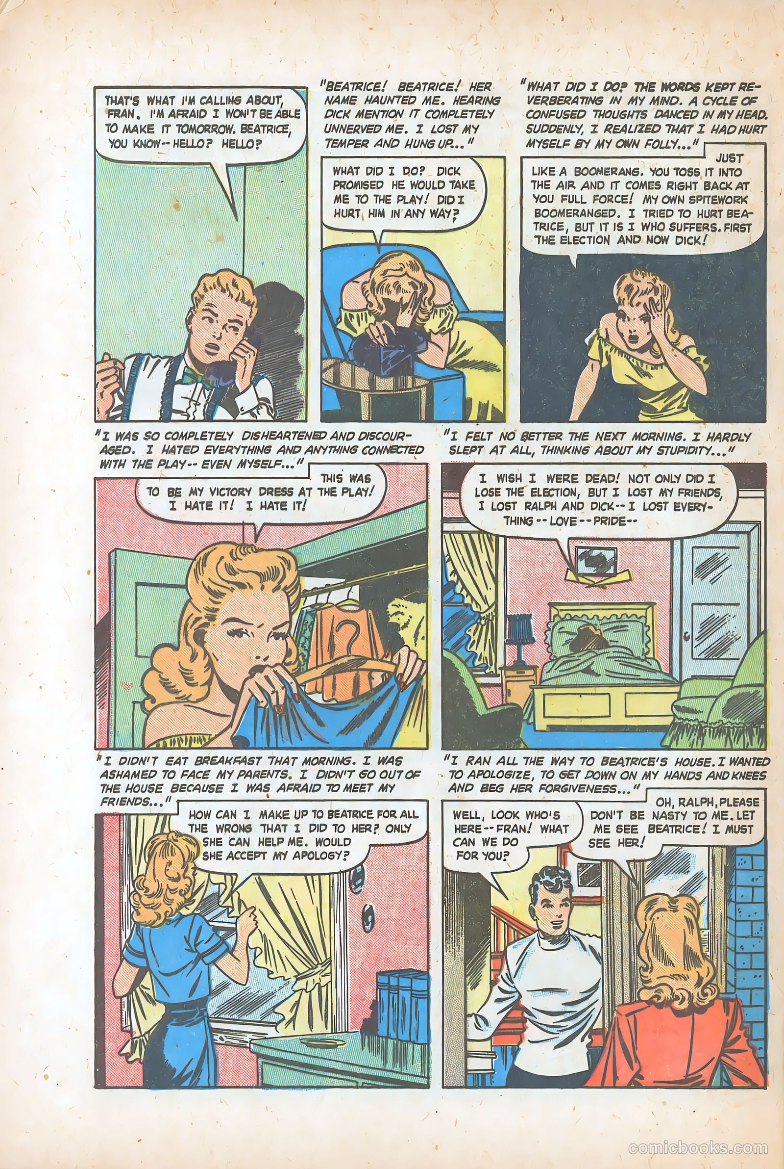 Teen-Age Romances #3 (1949) — page 32 of 36