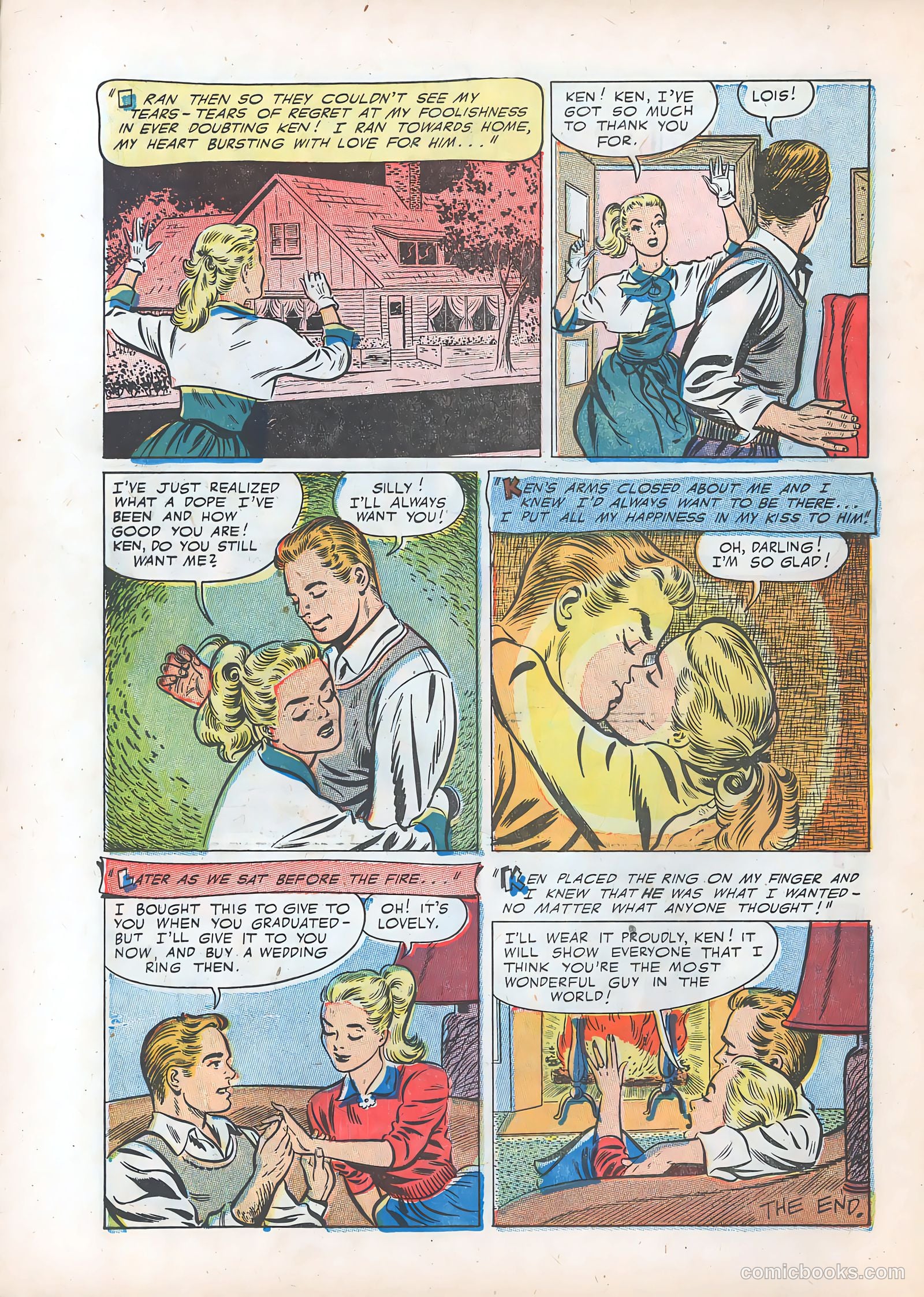 Teen-Age Romances #30 (1953) — page 20 of 36