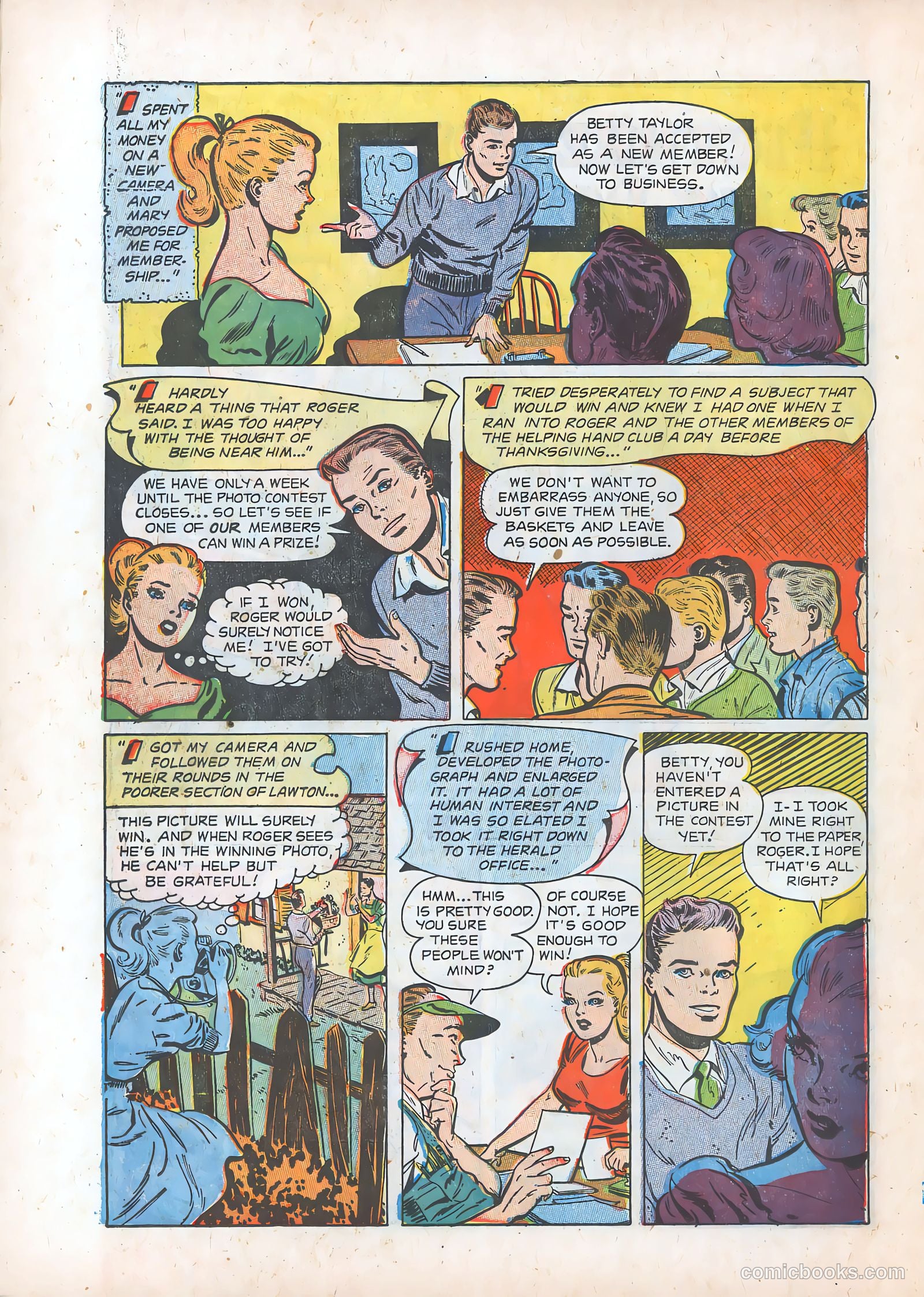Teen-Age Romances #30 (1953) — page 22 of 36