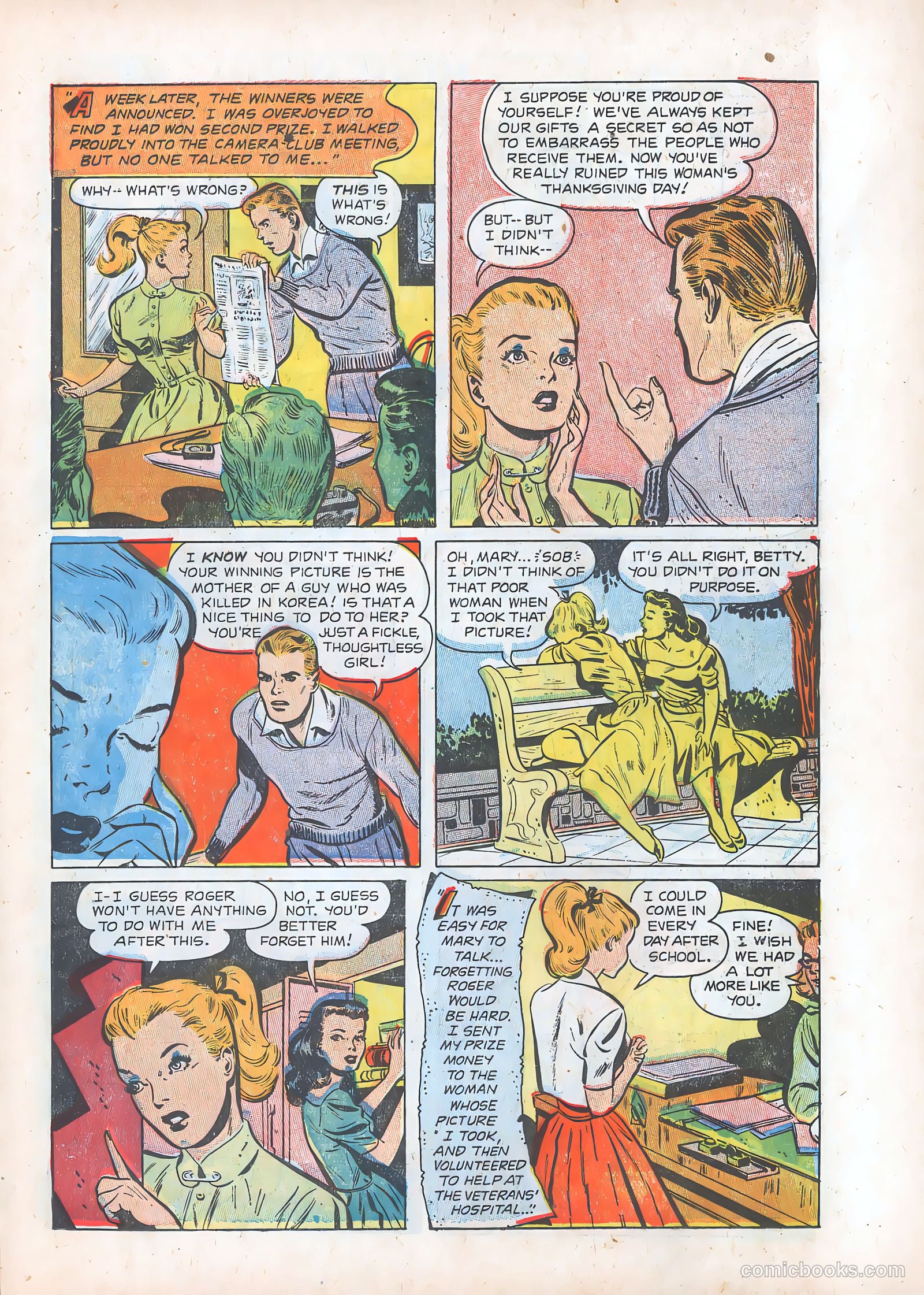 Teen-Age Romances #30 (1953) — page 23 of 36