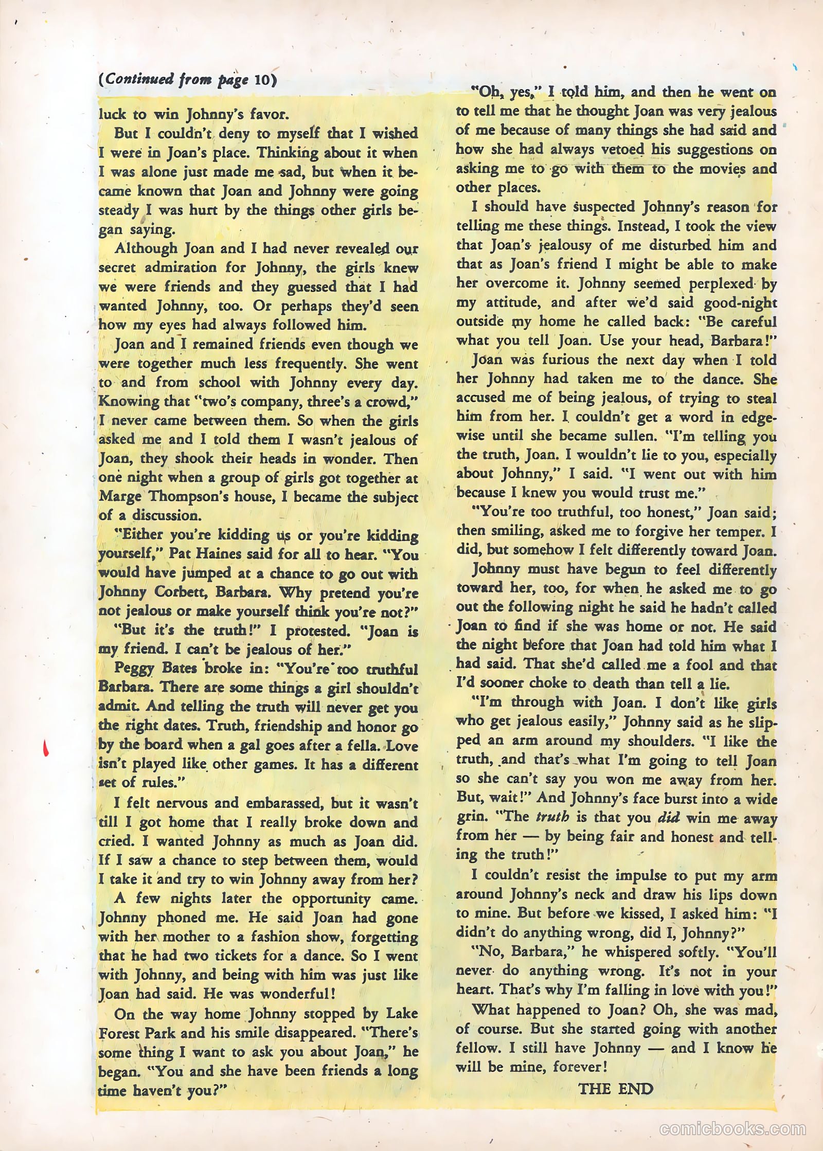 Teen-Age Romances #30 (1953) — page 28 of 36