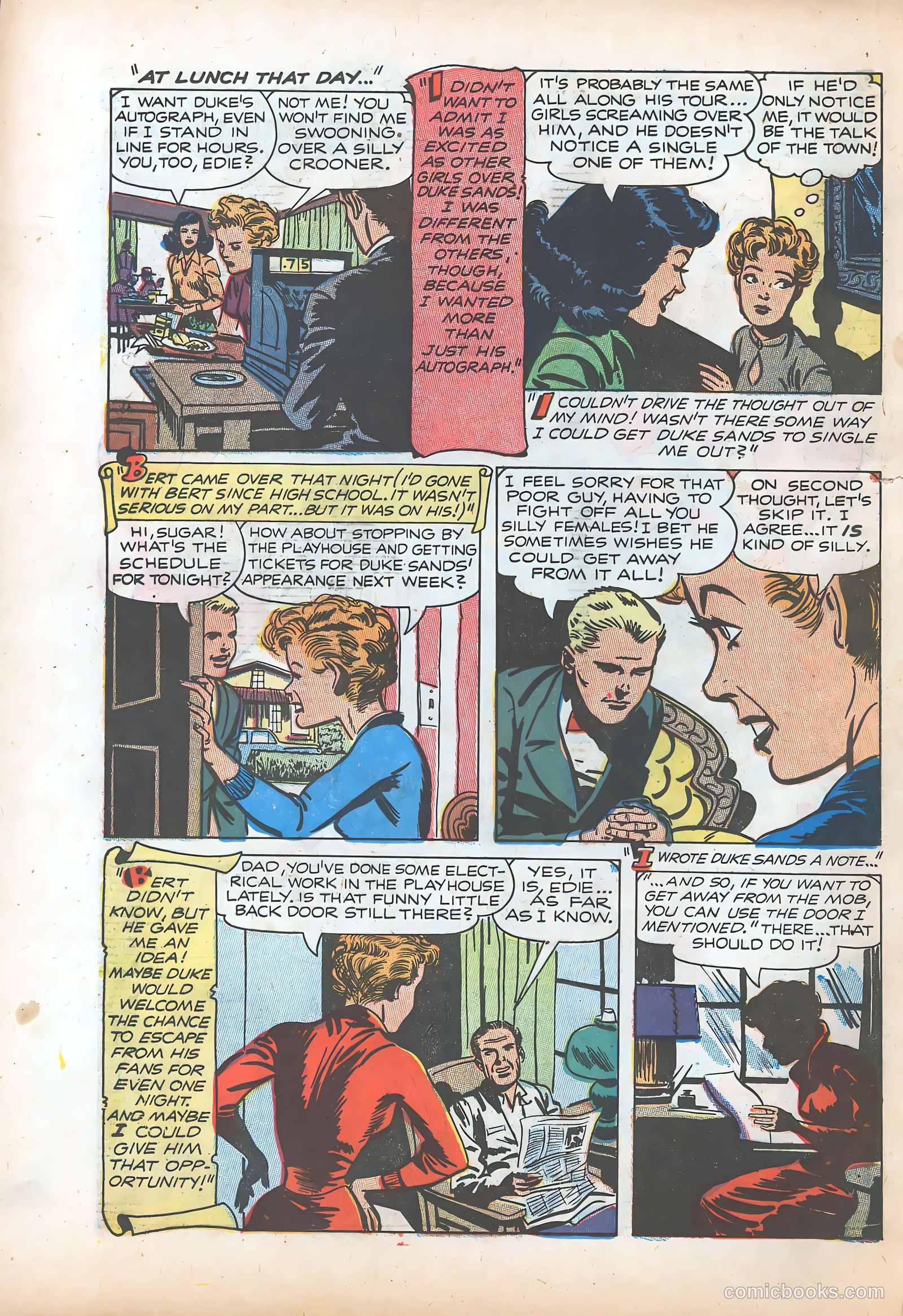 Teen-Age Romances #33 (1953) — page 21 of 37
