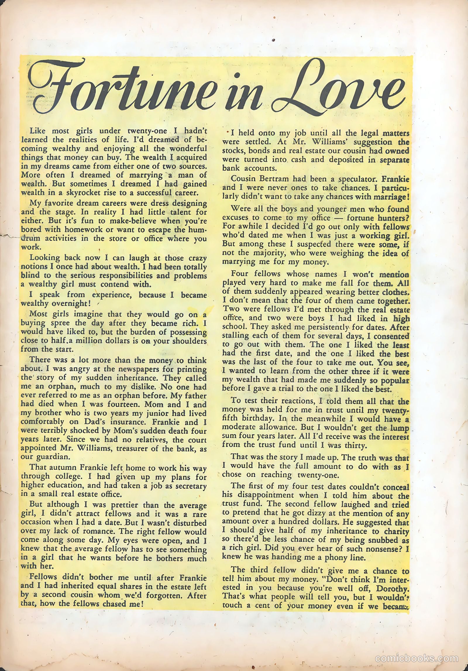 Teen-Age Romances #33 (1953) — page 30 of 37
