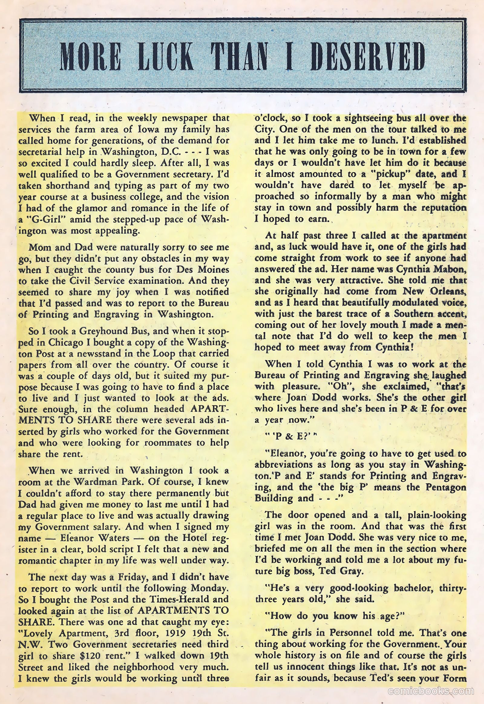 Teen-Age Romances #34 (1953) — page 26 of 38