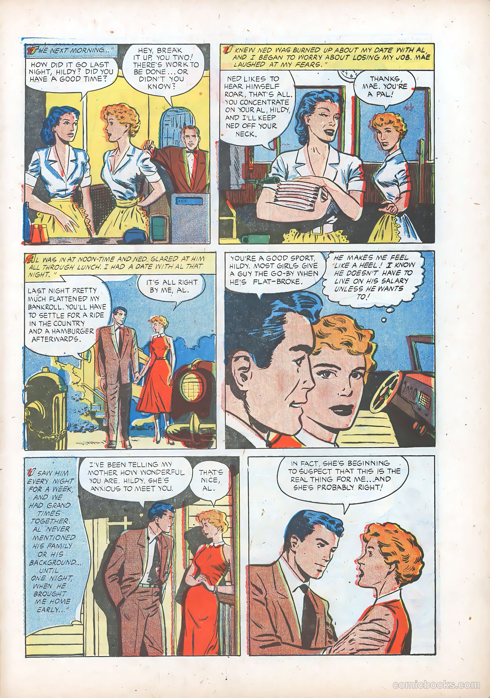 Teen-Age Romances #35 (1954) — page 21 of 36