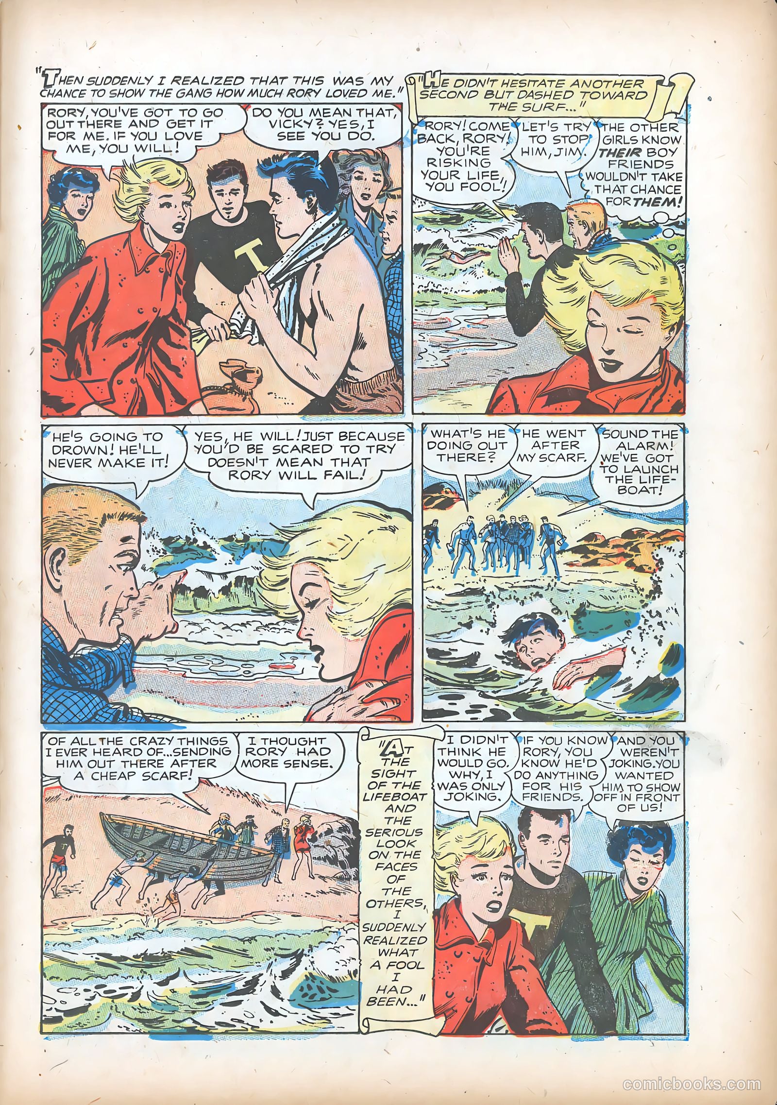 Teen-Age Romances #36 (1954) — page 23 of 36