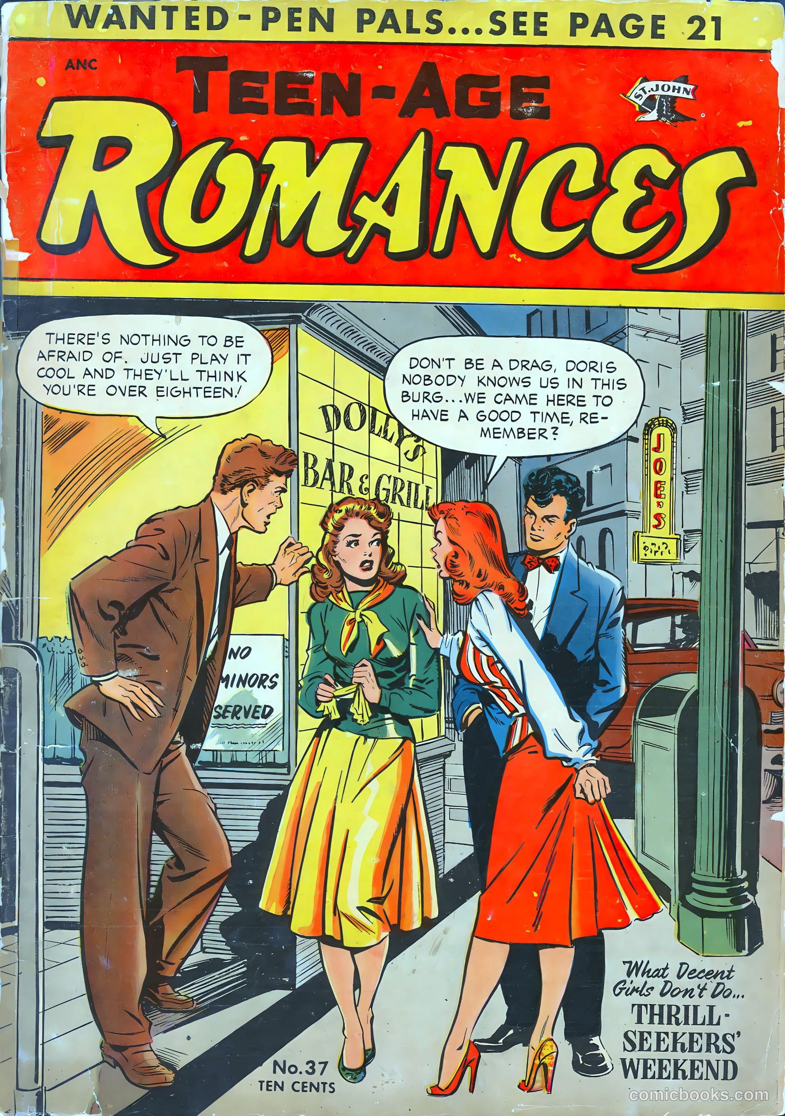 Teen-Age Romances #37 cover