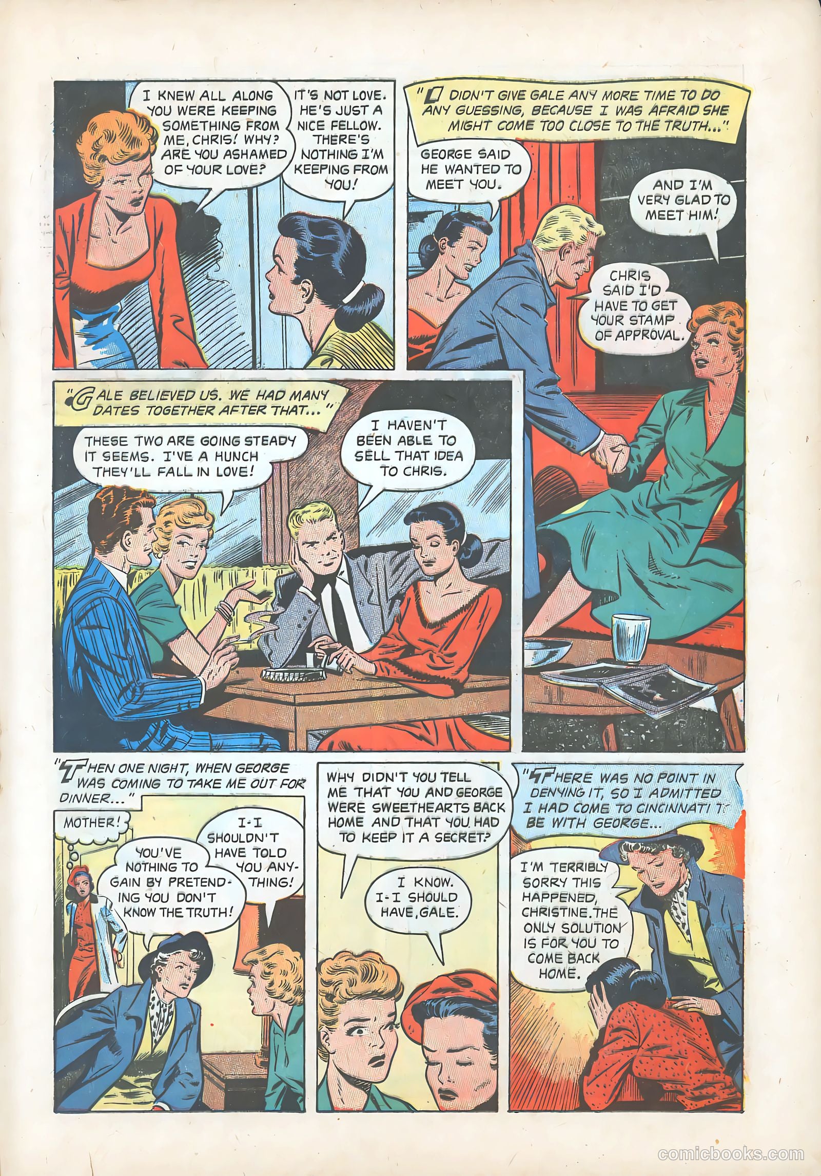 Teen-Age Romances #37 (1954) — page 21 of 36